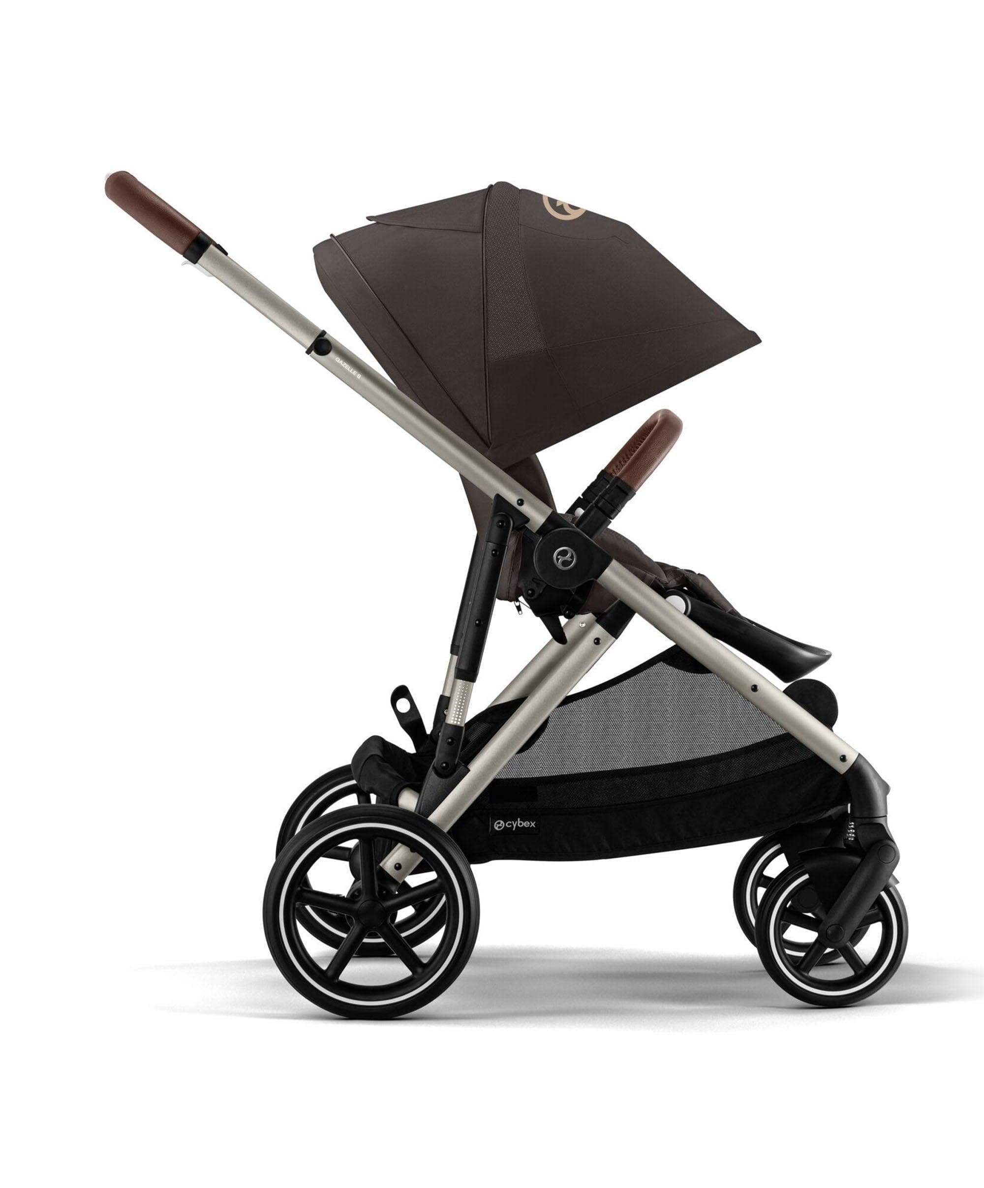 Cybex Gazelle S Pushchair Bundle With Cybex Cloud T i-Size + Baby Car Seat & Base (7 Pieces)  - Chocolate Brown - Image 6