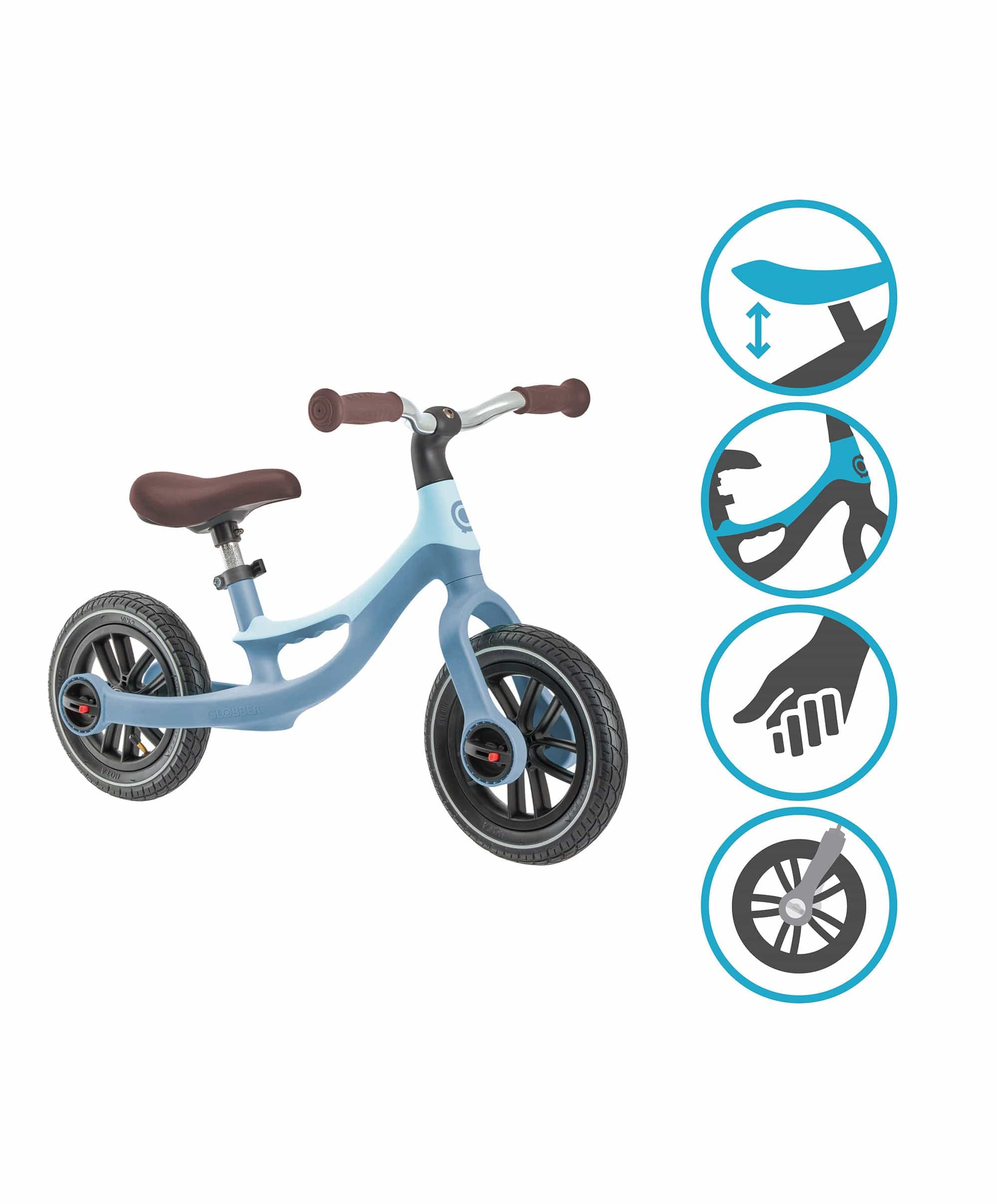 Globber Go Bike Elite Air - Pastel Blue - Image 5