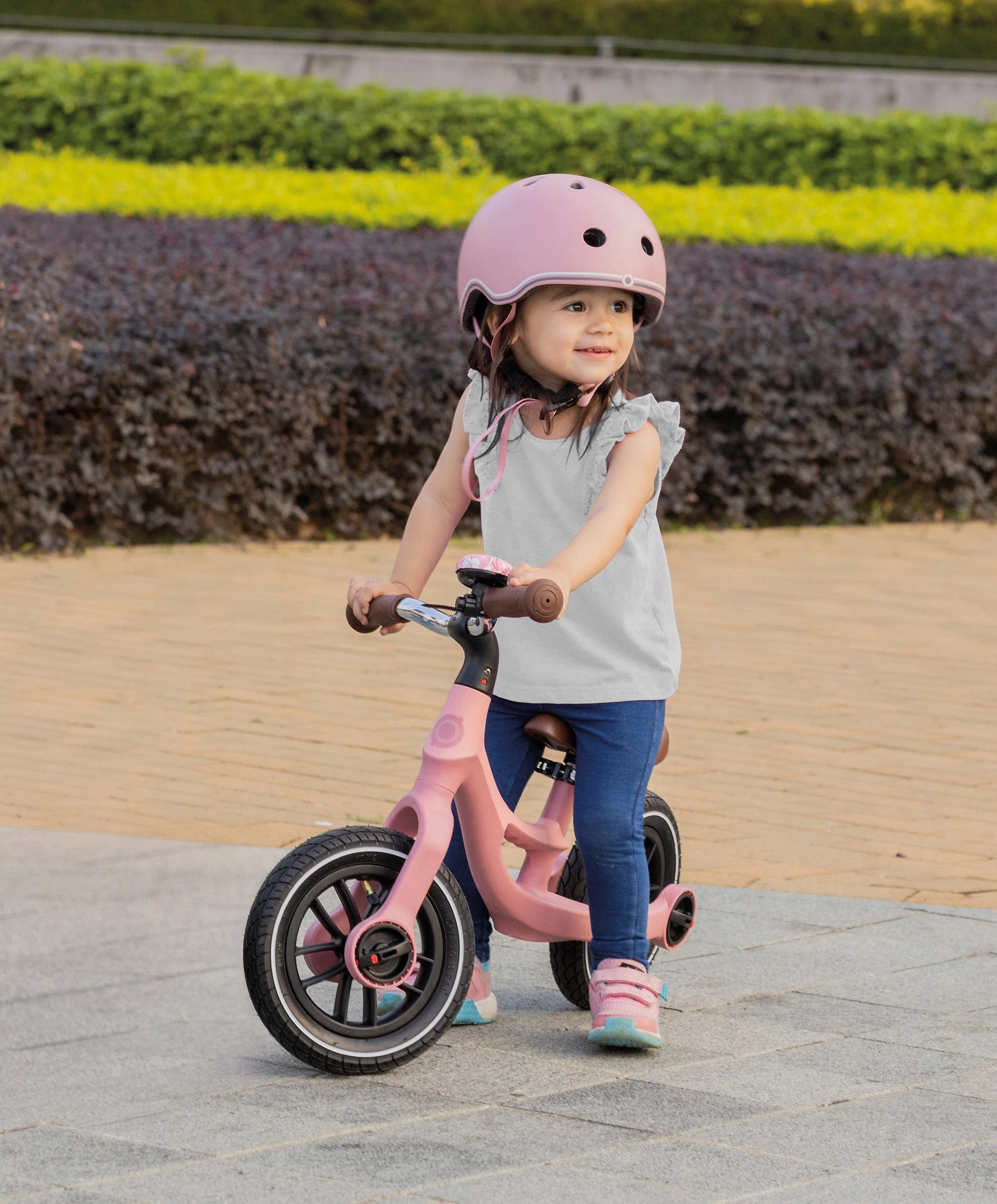 Globber Go Bike Elite Air - Pastel Pink - Image 3
