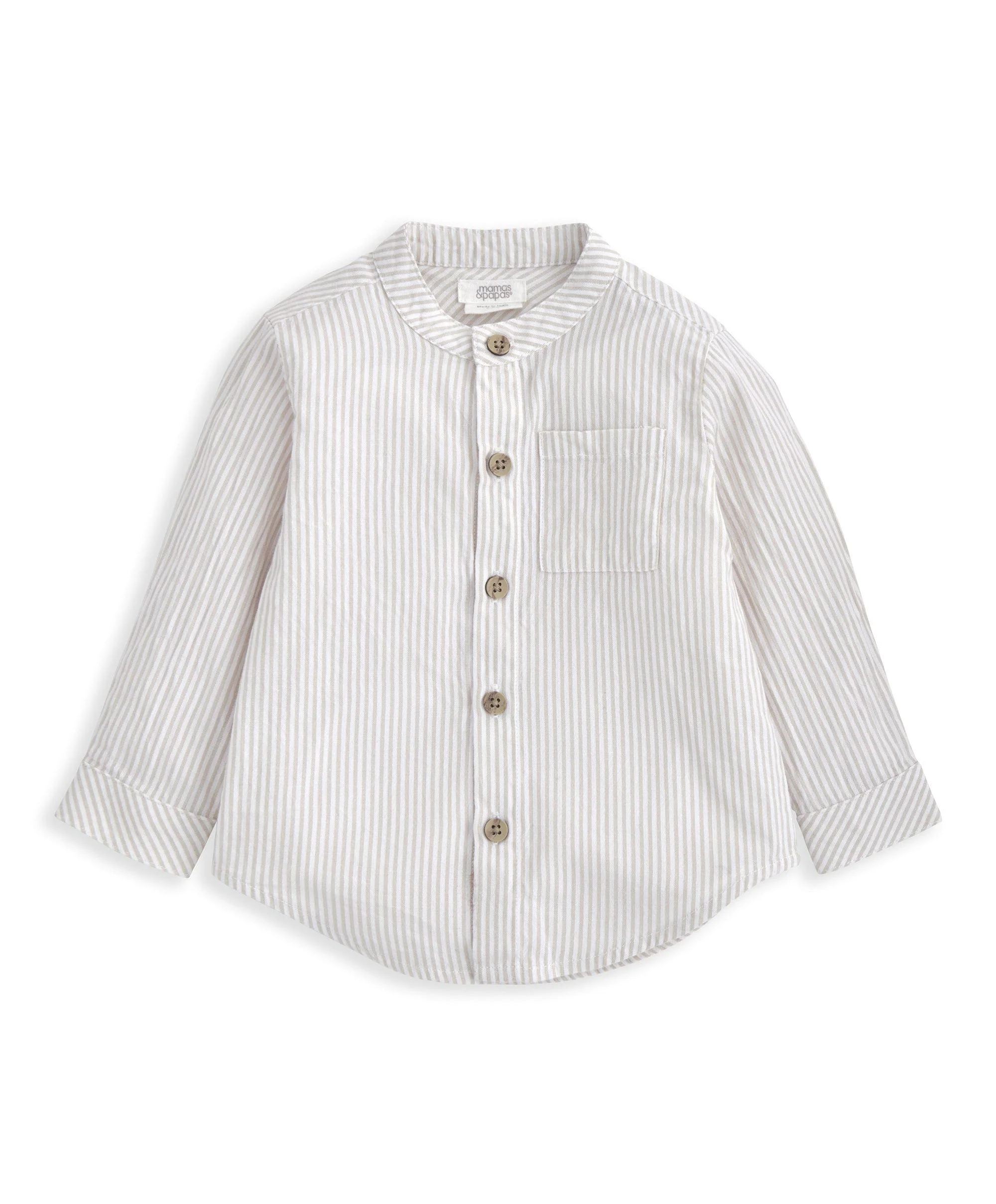 Grandad Collar Shirt & Shorts Set (2 Pieces) - Image 4