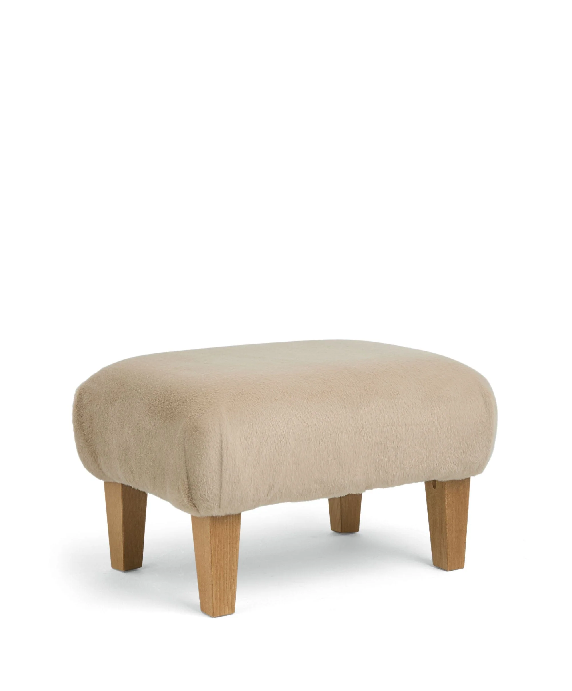 Hilson Nursing Chair & Footstool Set - Almond Sherpa - Image 3