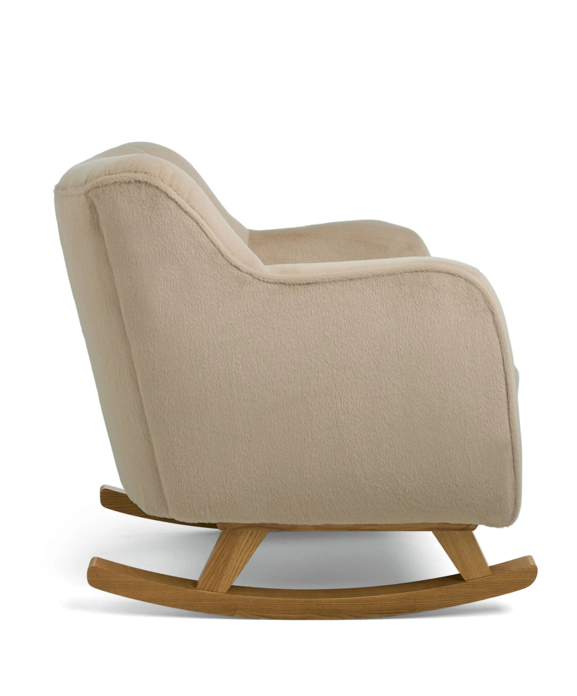 Hilson Nursing Chair & Footstool Set - Almond Sherpa - Image 6