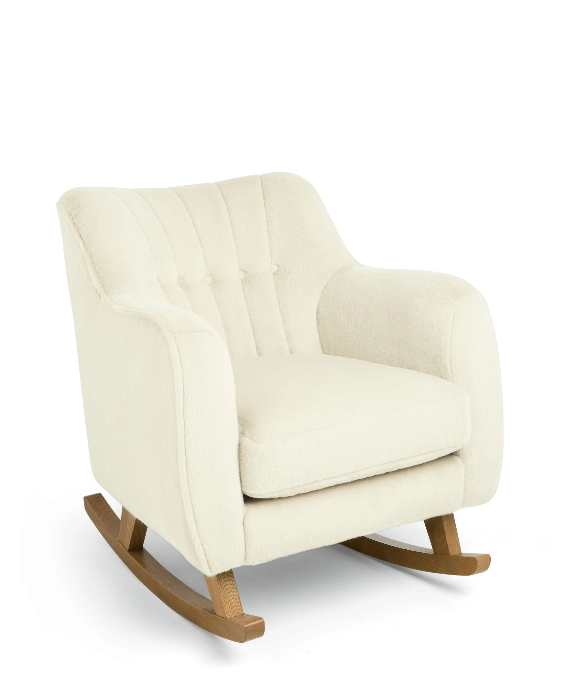 Hilston Nursing Chair & Footstool Set - Feather Sherpa - Image 2