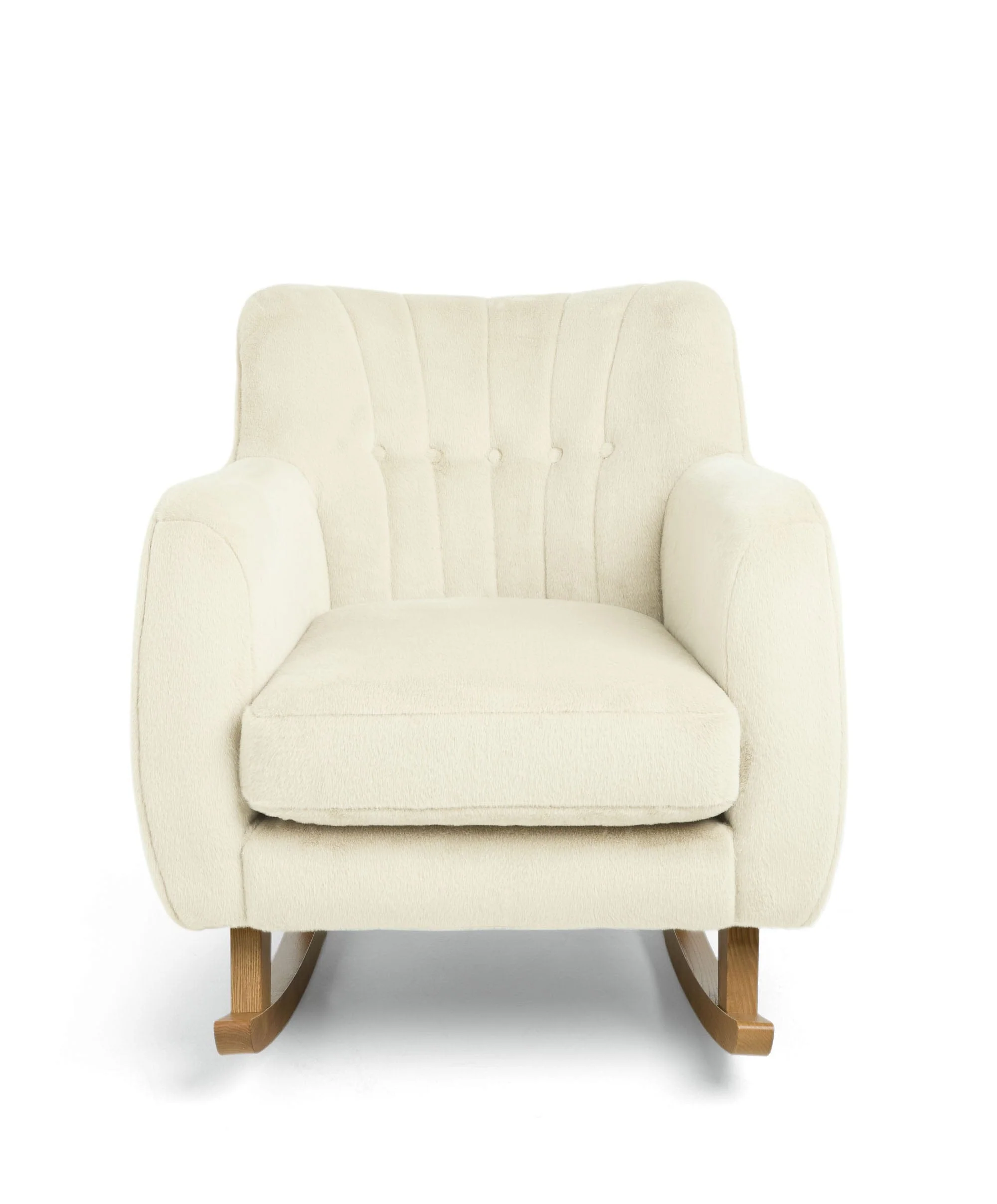 Hilston Nursing Chair & Footstool Set - Feather Sherpa - Image 5