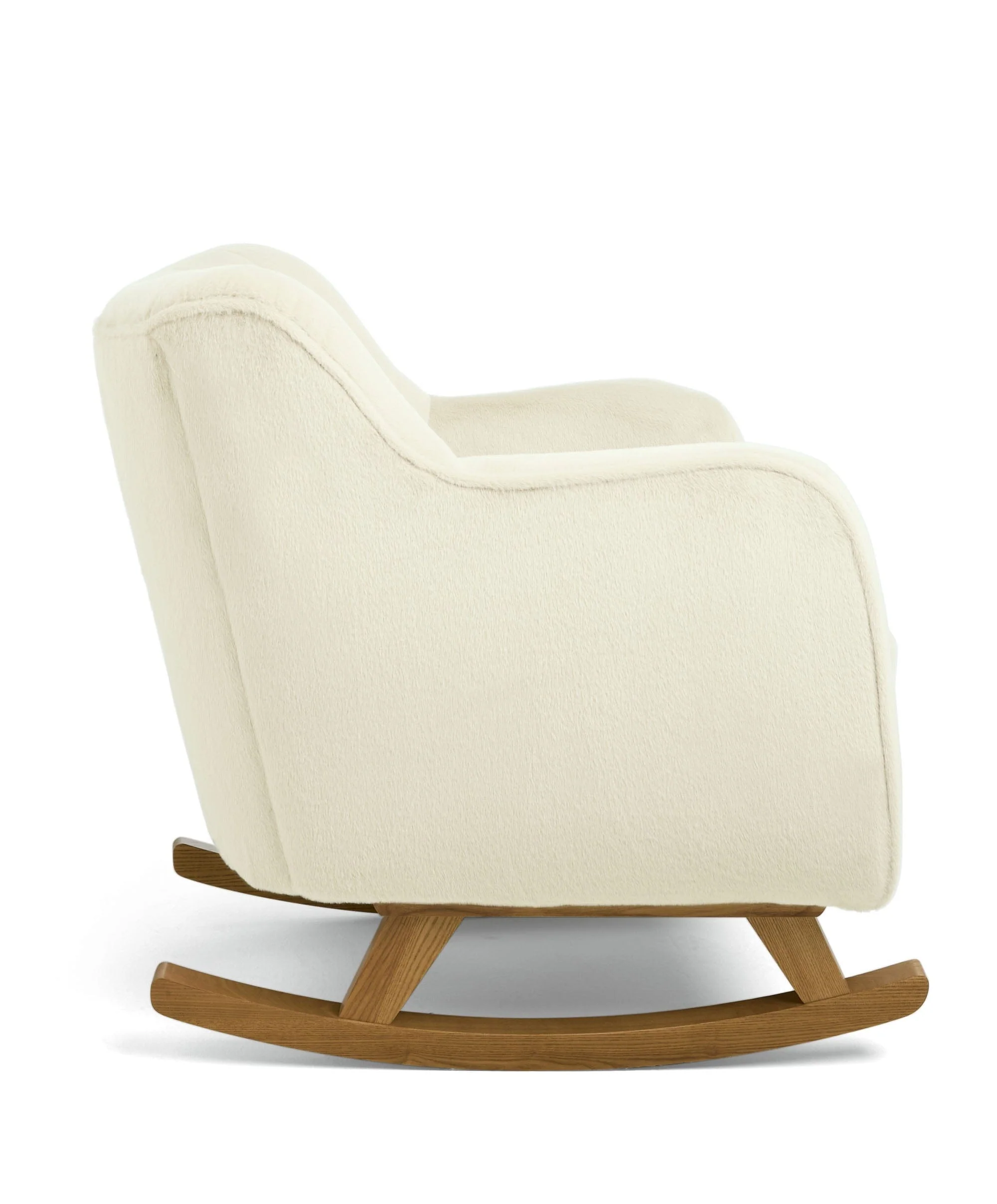 Hilston Nursing Chair & Footstool Set - Feather Sherpa - Image 6
