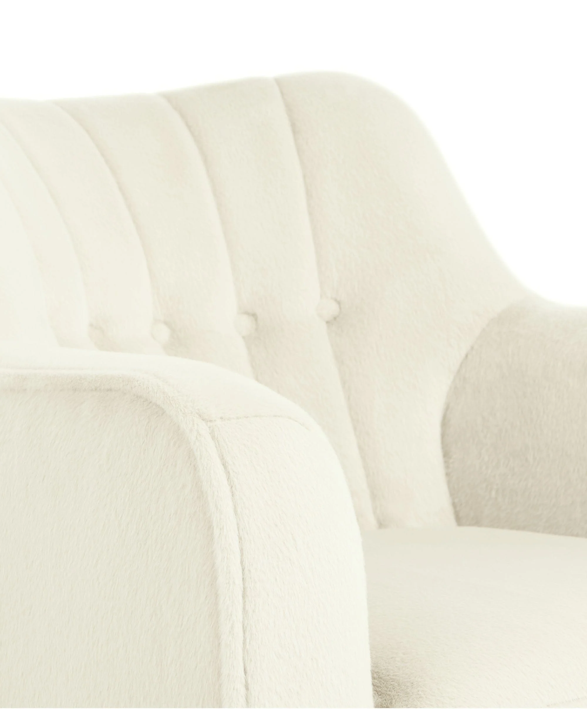 Hilston Nursing Chair - Feather Sherpa - Image 2