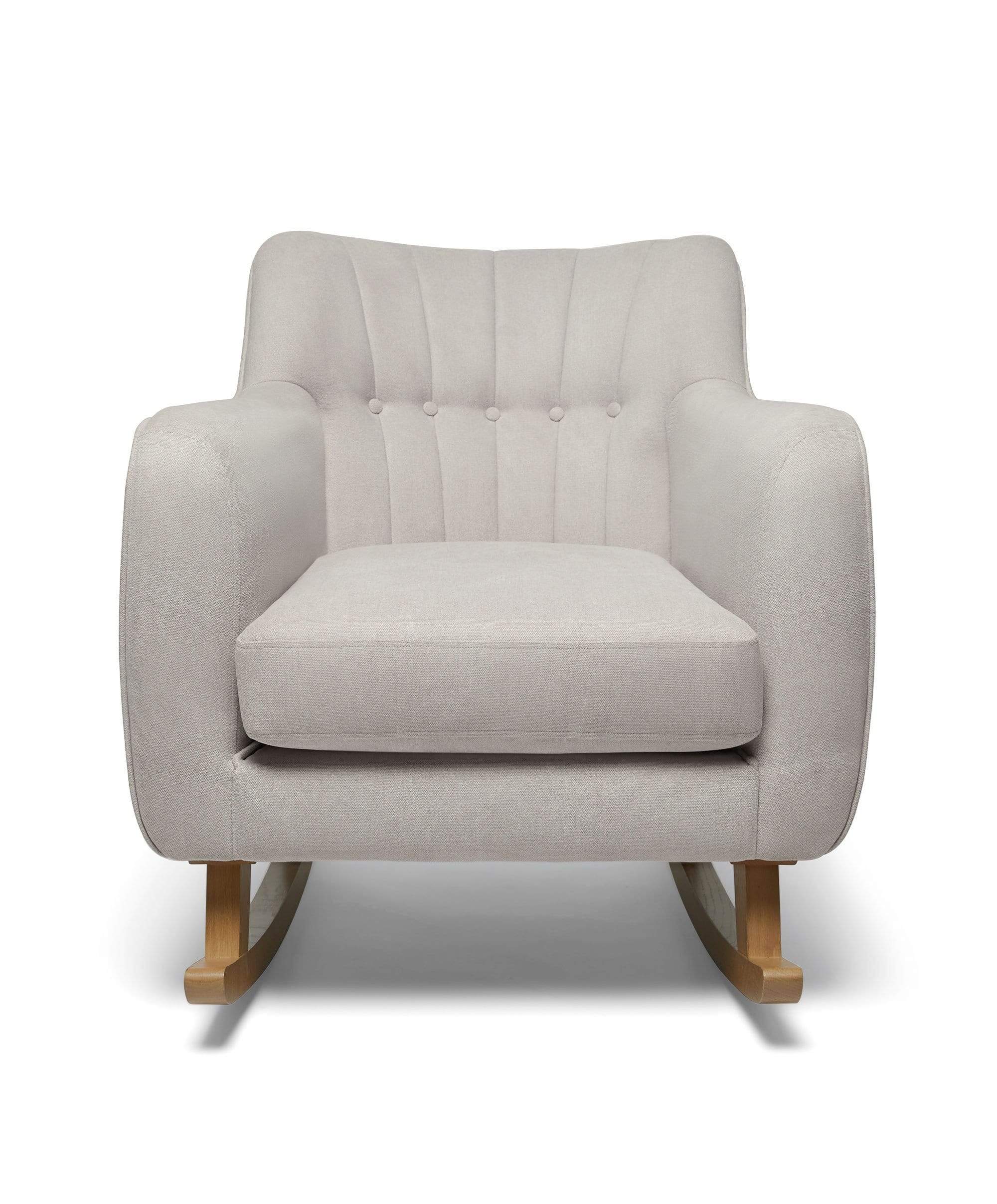 Hilston Nursing Chair - Silver Woven - Image 4