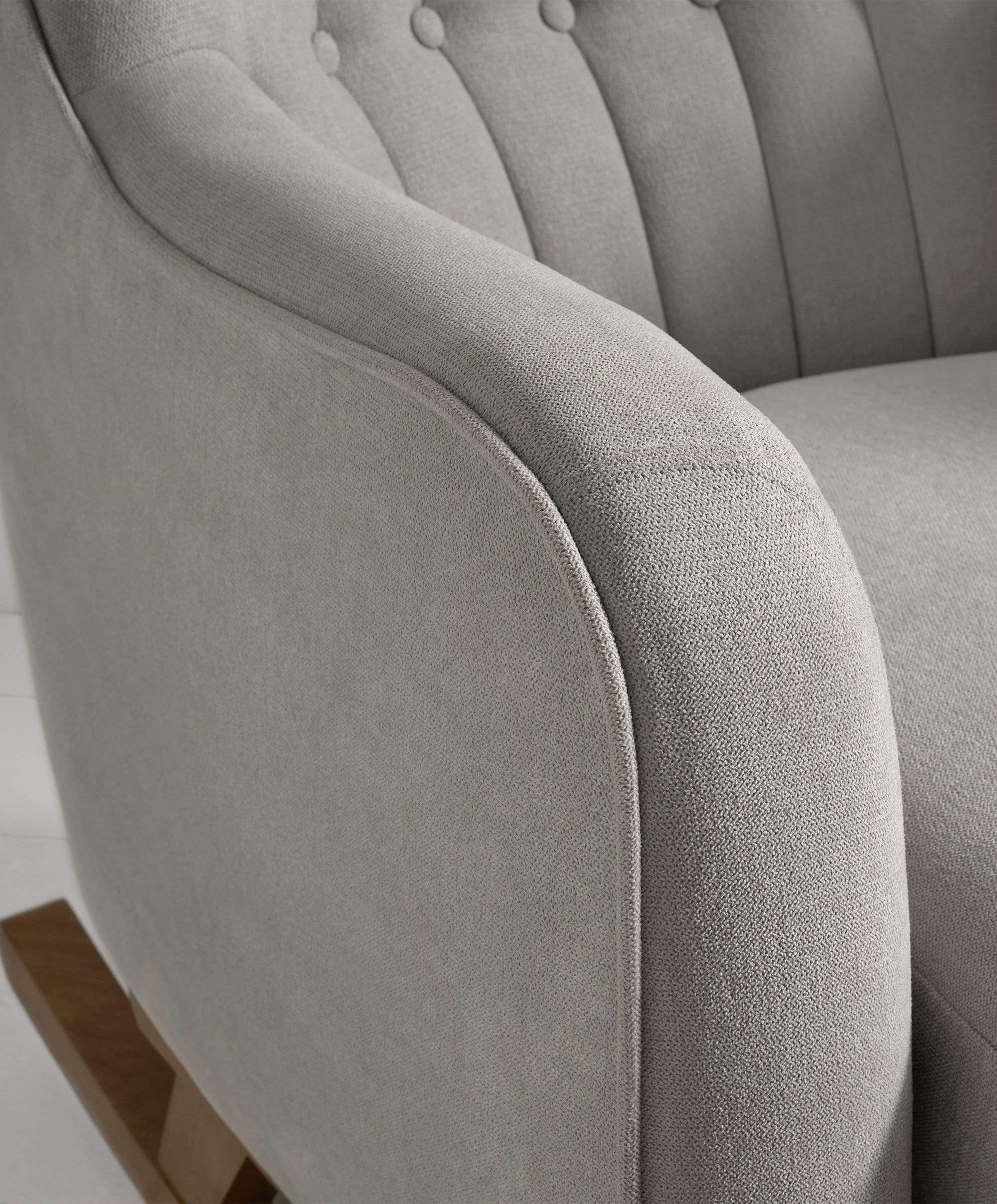 Hilston Nursing Chair - Silver Woven - Image 7
