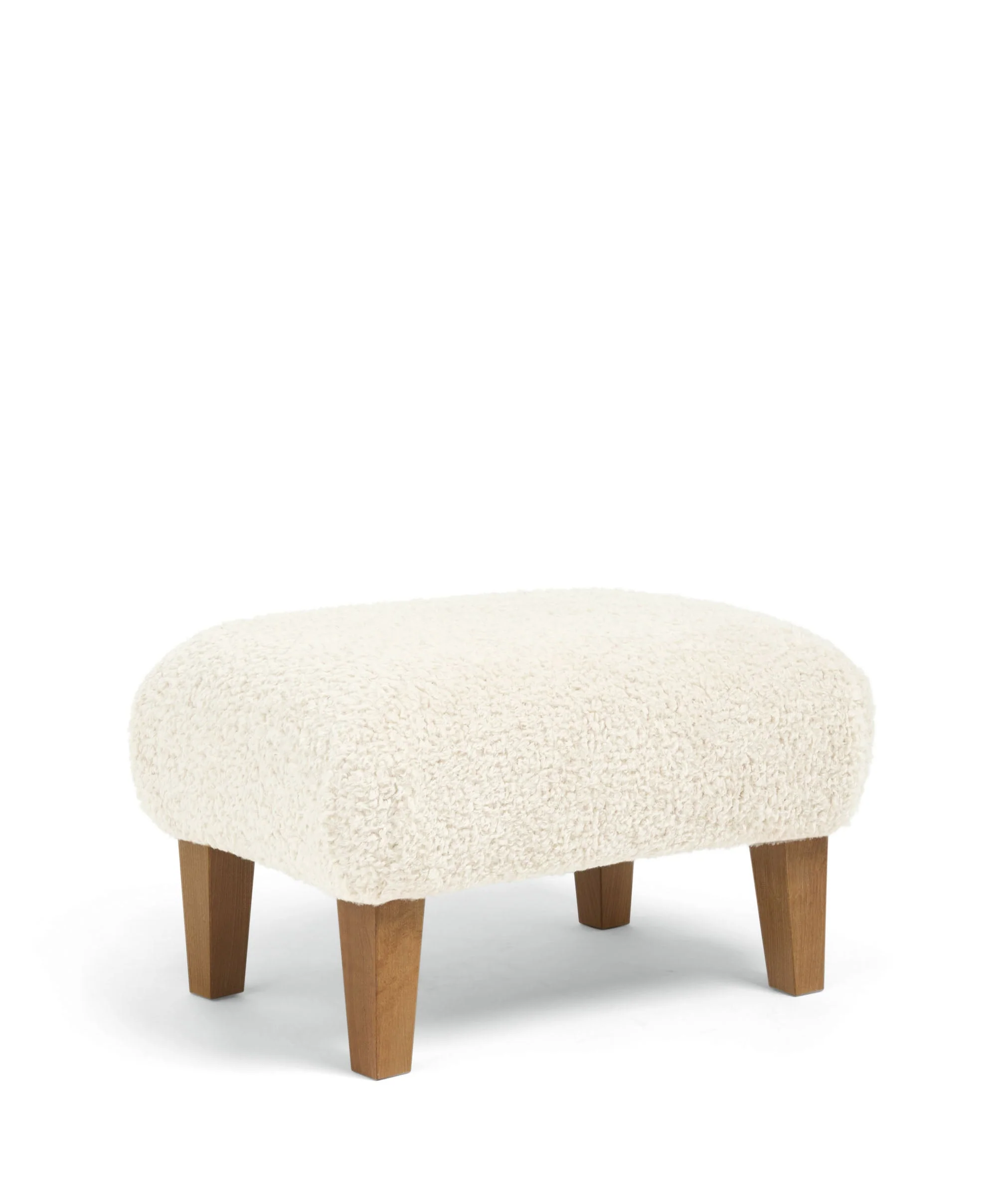 Hilston Nursing Chair & Footstool Set - Snow Teddy - Image 4