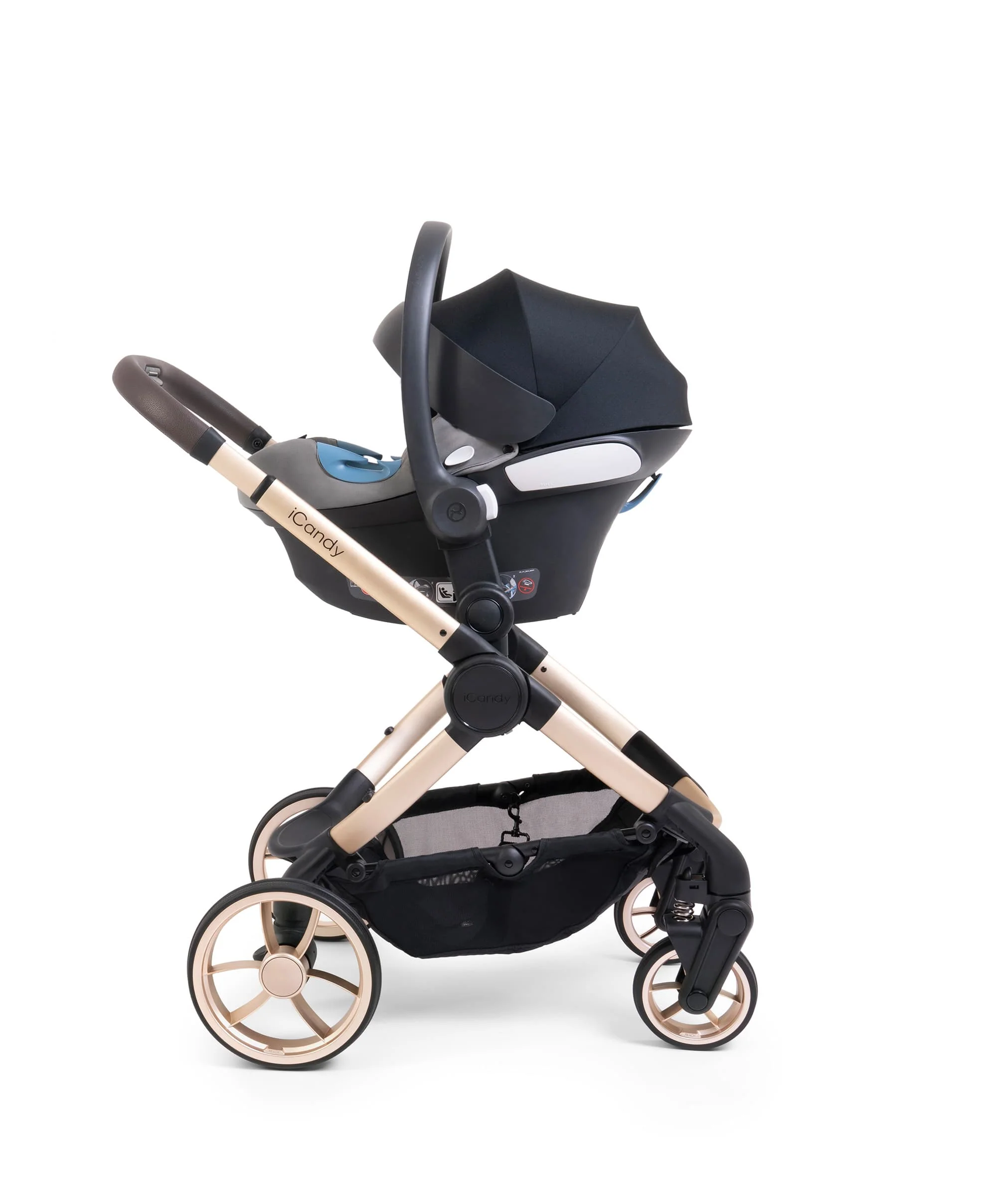 iCandy Peach 7 Complete Pushchair Bundle with Maxi-Cosi Pebble 360 Pro2 Car Seat - Biscotti - Image 7