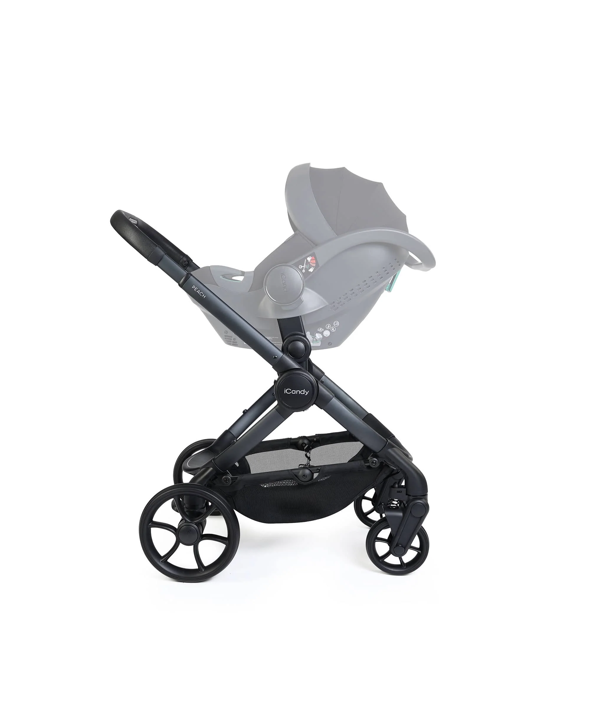 iCandy Peach 8 Complete Bundle with Cocoon 360 Car Seat - Grey - Image 7