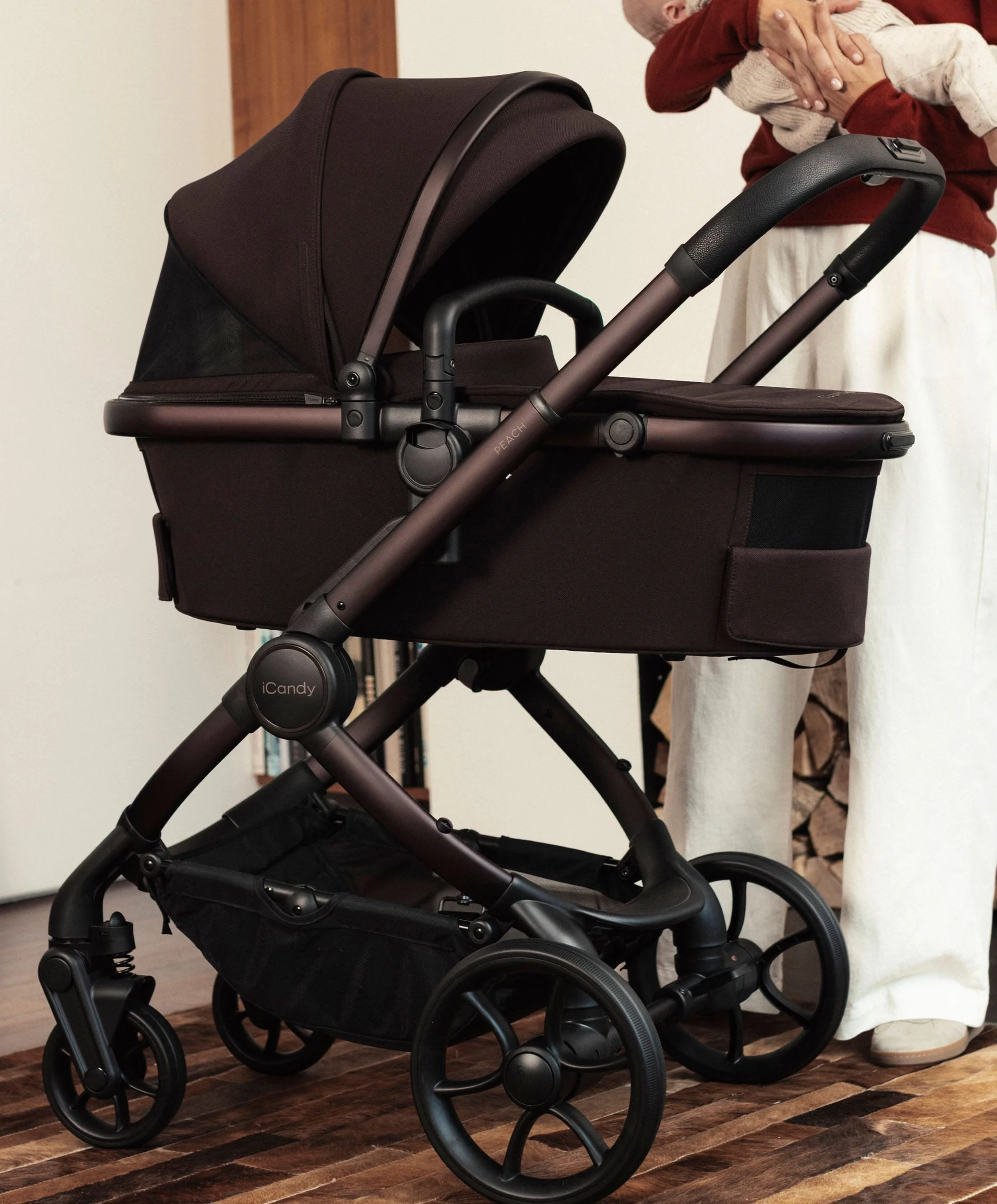 iCandy Peach 8 Complete Bundle with Cocoon 360 Car Seat - Coffee Bean - Image 2