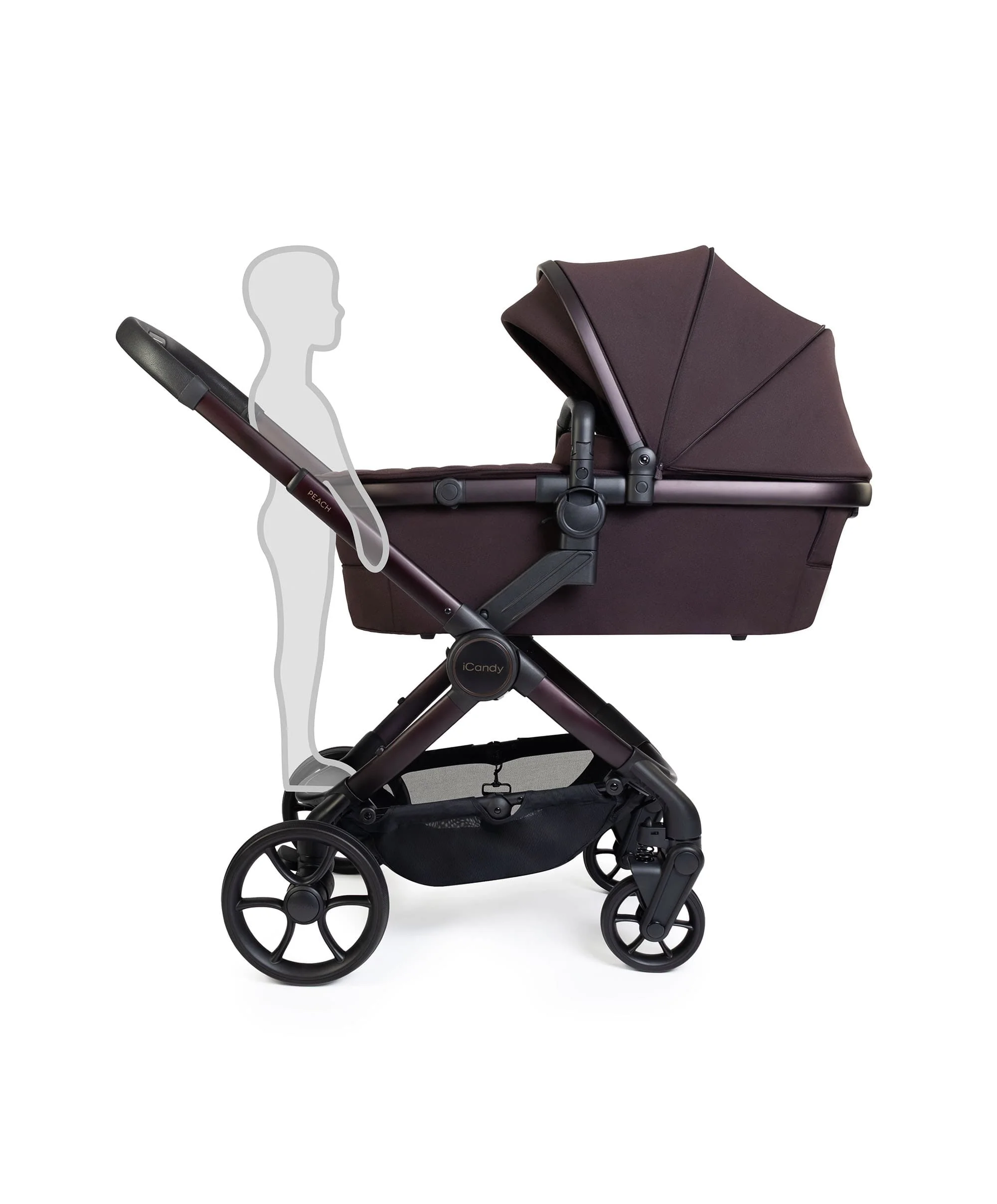 iCandy Peach 8 Complete Bundle with Cocoon 360 Car Seat - Coffee Bean - Image 3