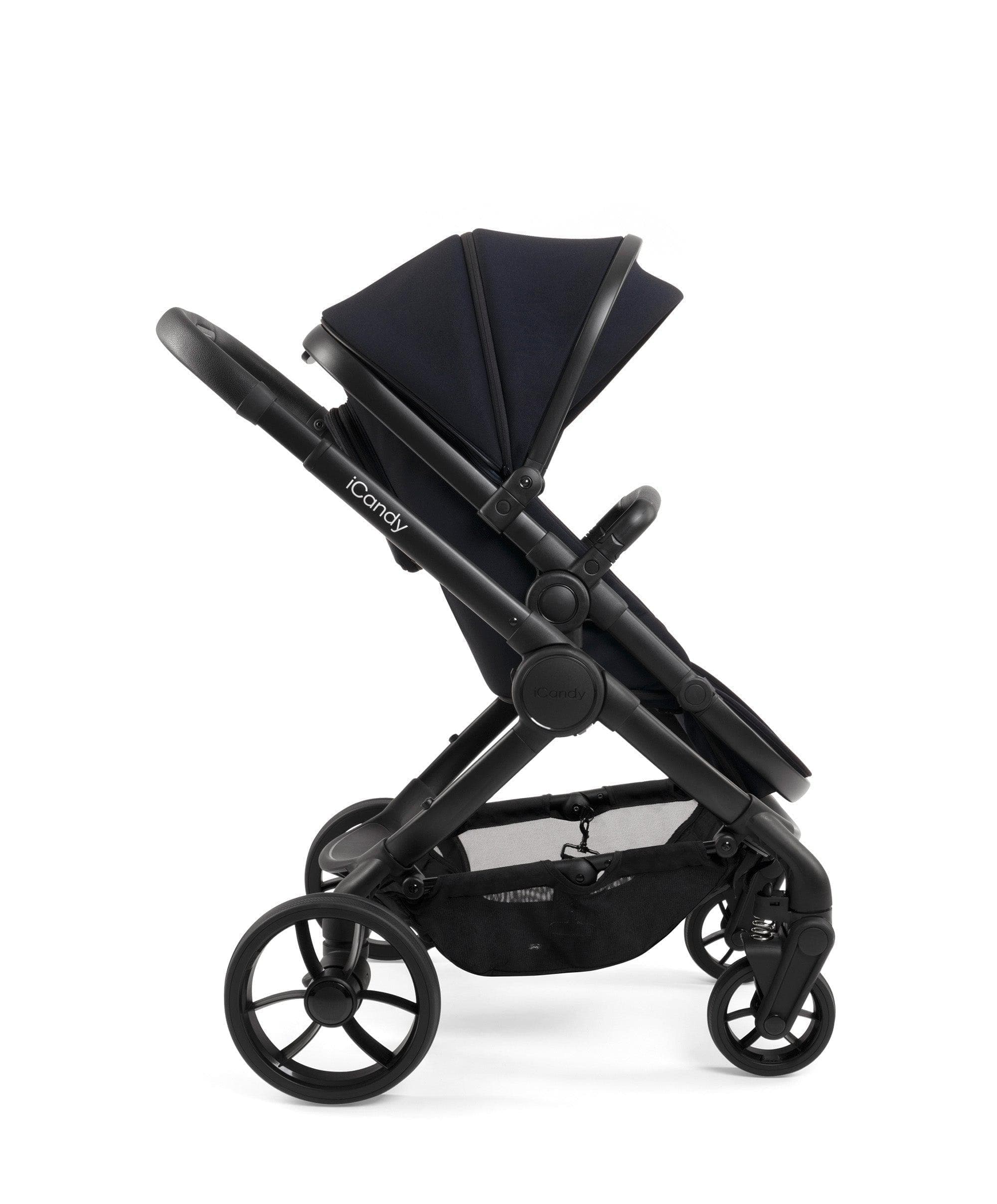 iCandy Peach 7 Complete Pushchair Bundle with Cloud T Car Seat & Base - Black - Image 2