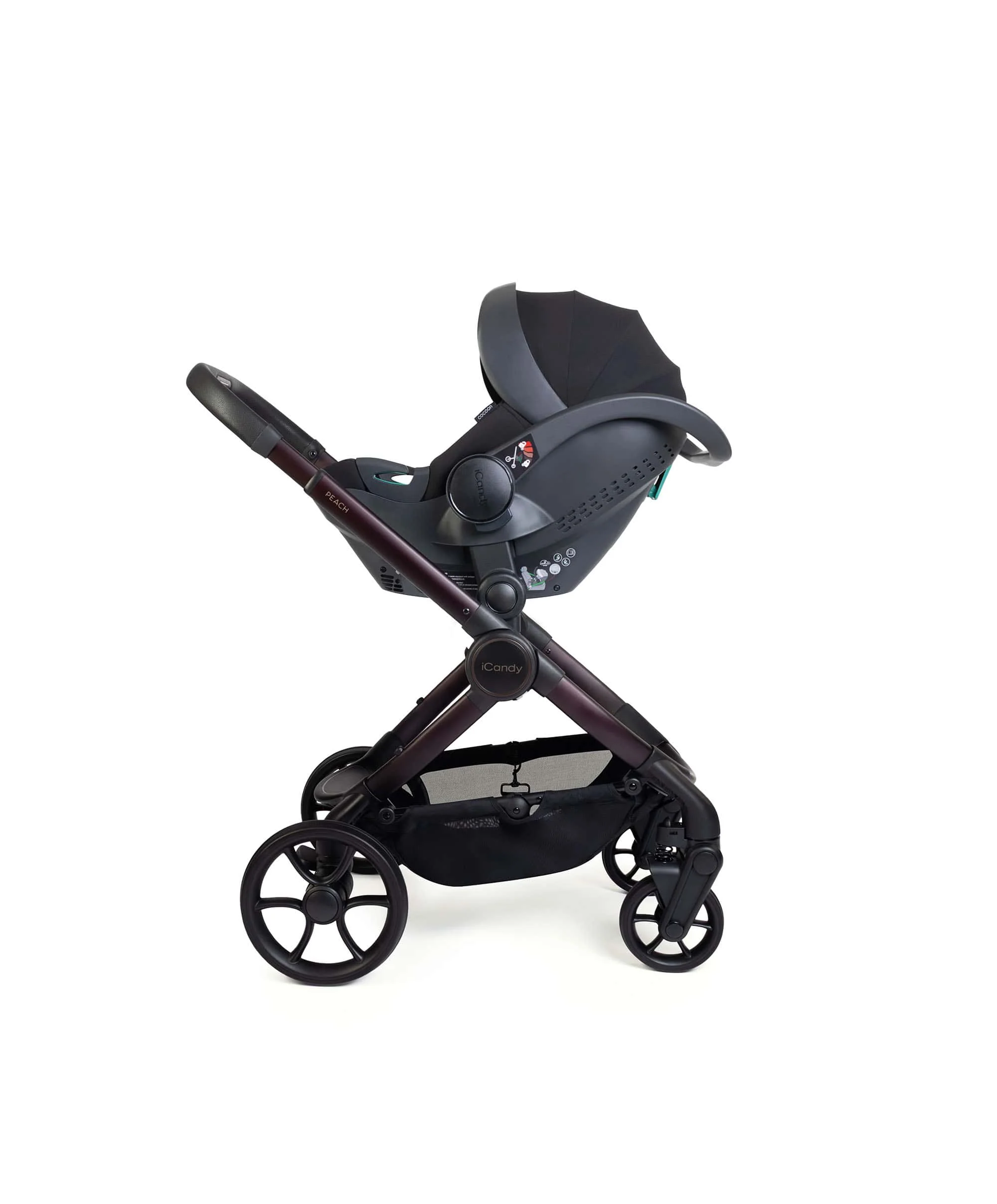iCandy Peach 8 Complete Bundle with Cocoon 360 Car Seat - Coffee Bean - Image 6