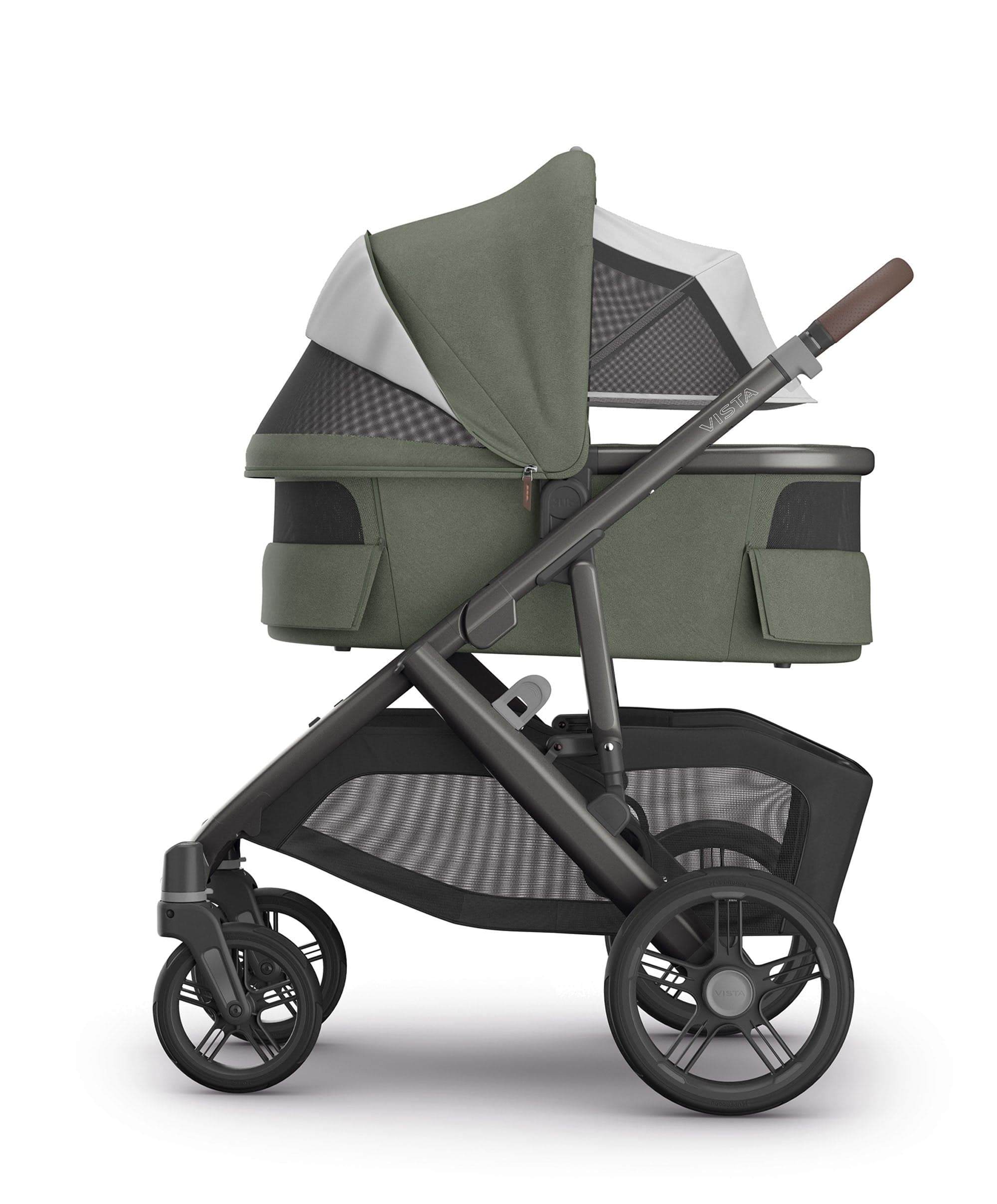 UPPAbaby Vista V3 Stroller & Carrycot Bundle with Cybex Cloud T i-Size Rotating Baby Car Seat & Base (5 Pieces) – Evelyn - Image 10
