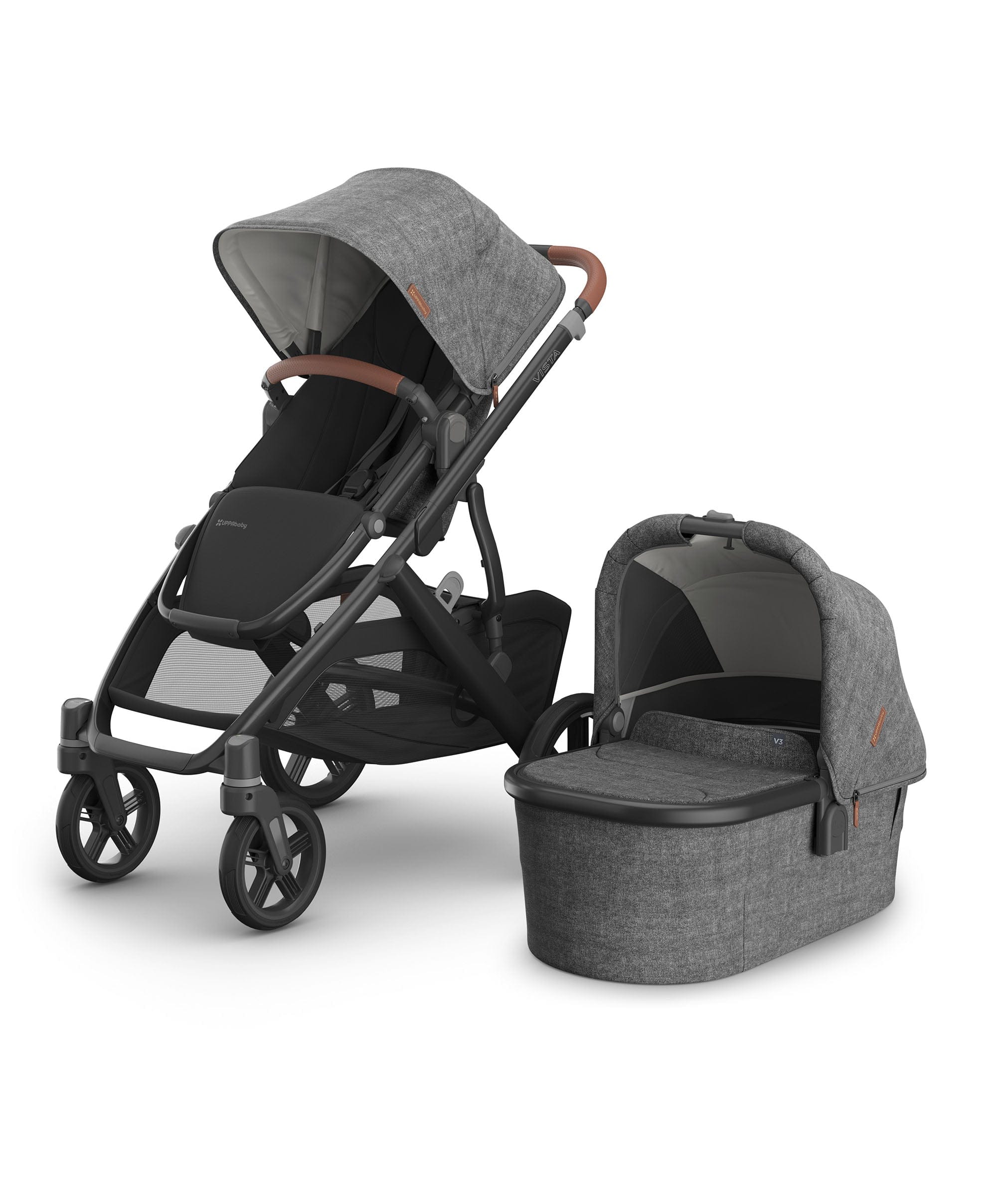 UPPAbaby Vista V3 Stroller Bundle with Maxi-Cosi Pebble 360 Pro&sup2; Car Seat  – Greyson - Image 2