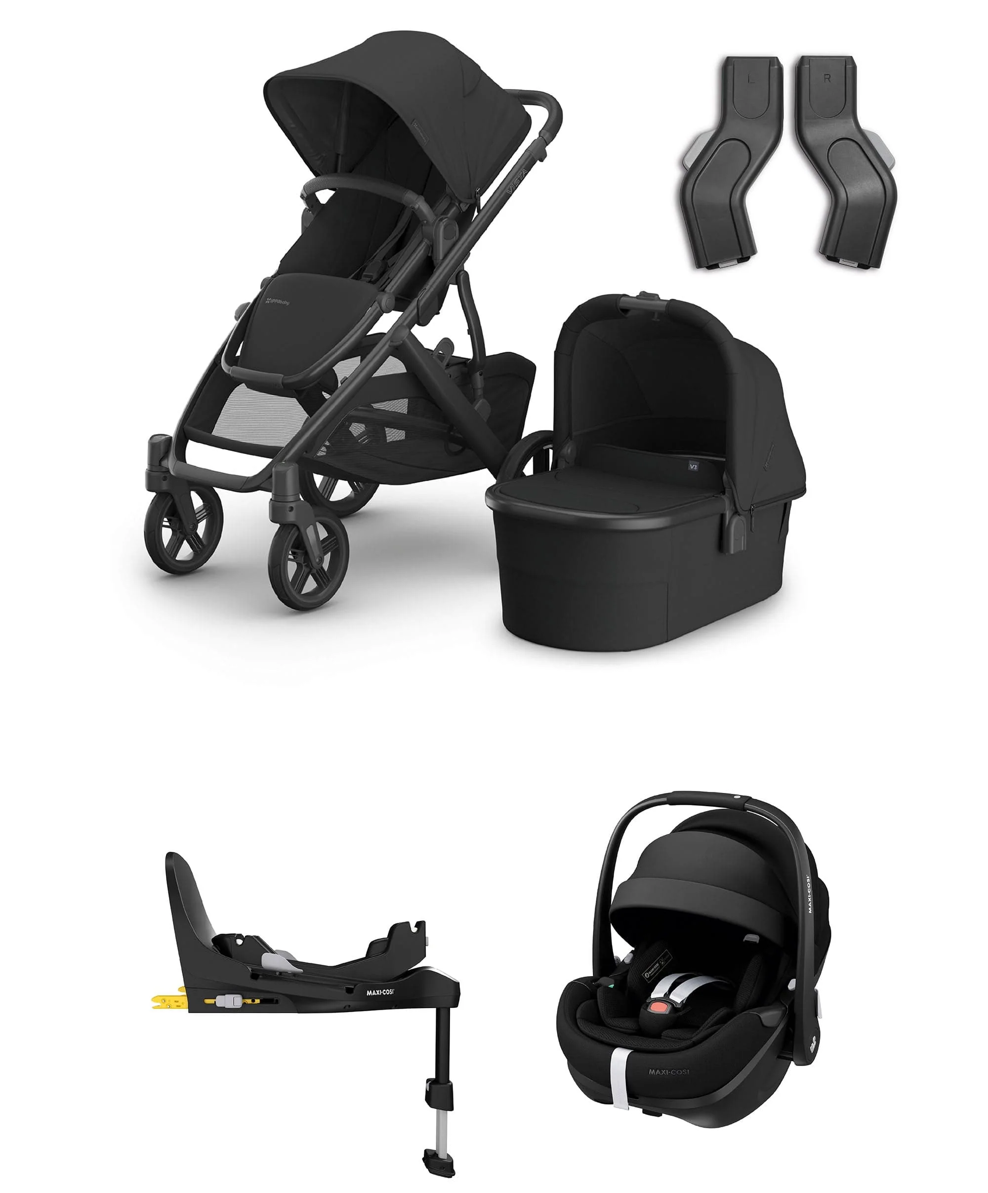 UPPAbaby Vista V3 Stroller Bundle with Maxi-Cosi Pebble 360 Pro² Car Seat – Jake