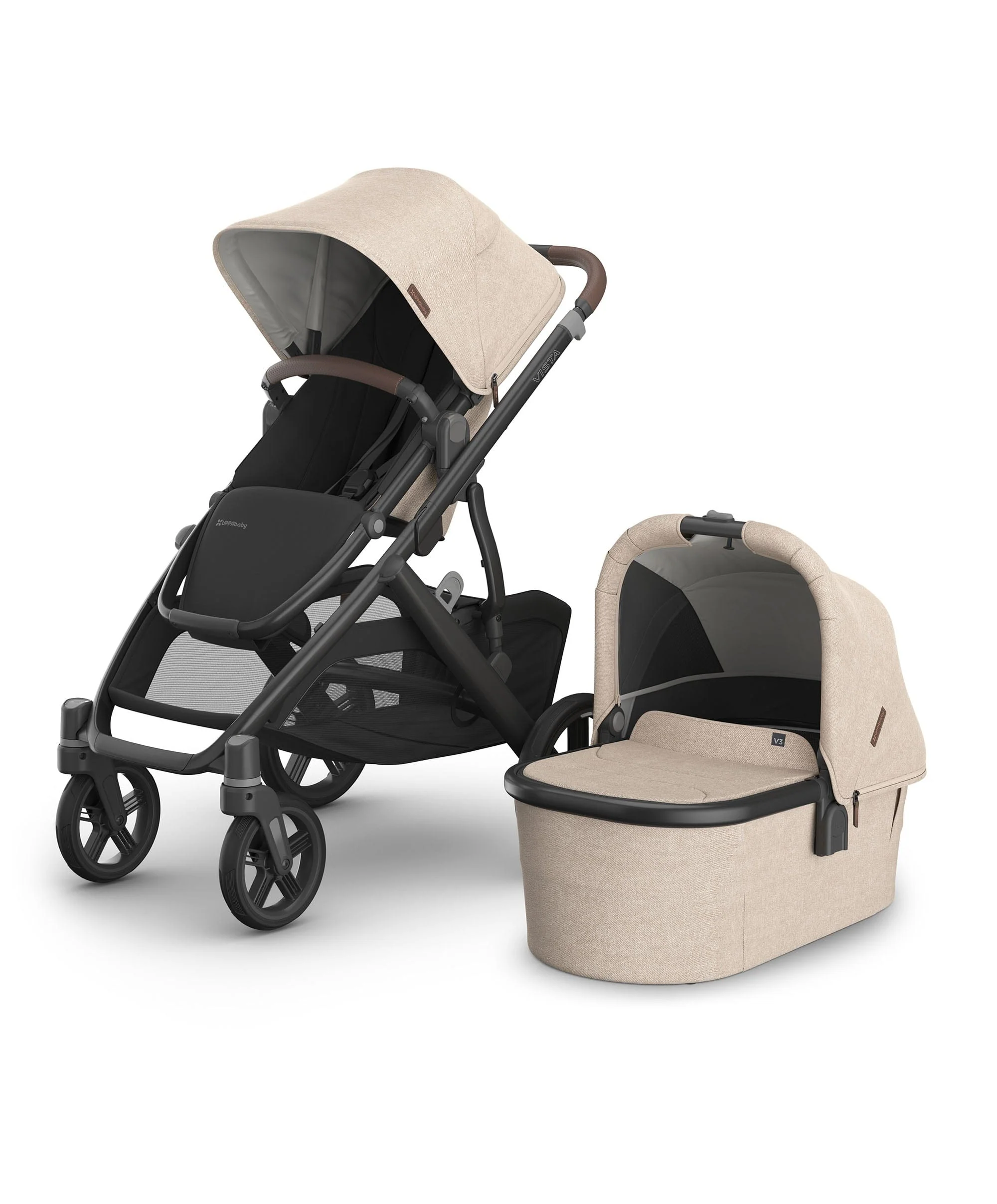 UPPAbaby Vista V3 Stroller Bundle with Cybex Cloud Car Seat - Liam - Image 2