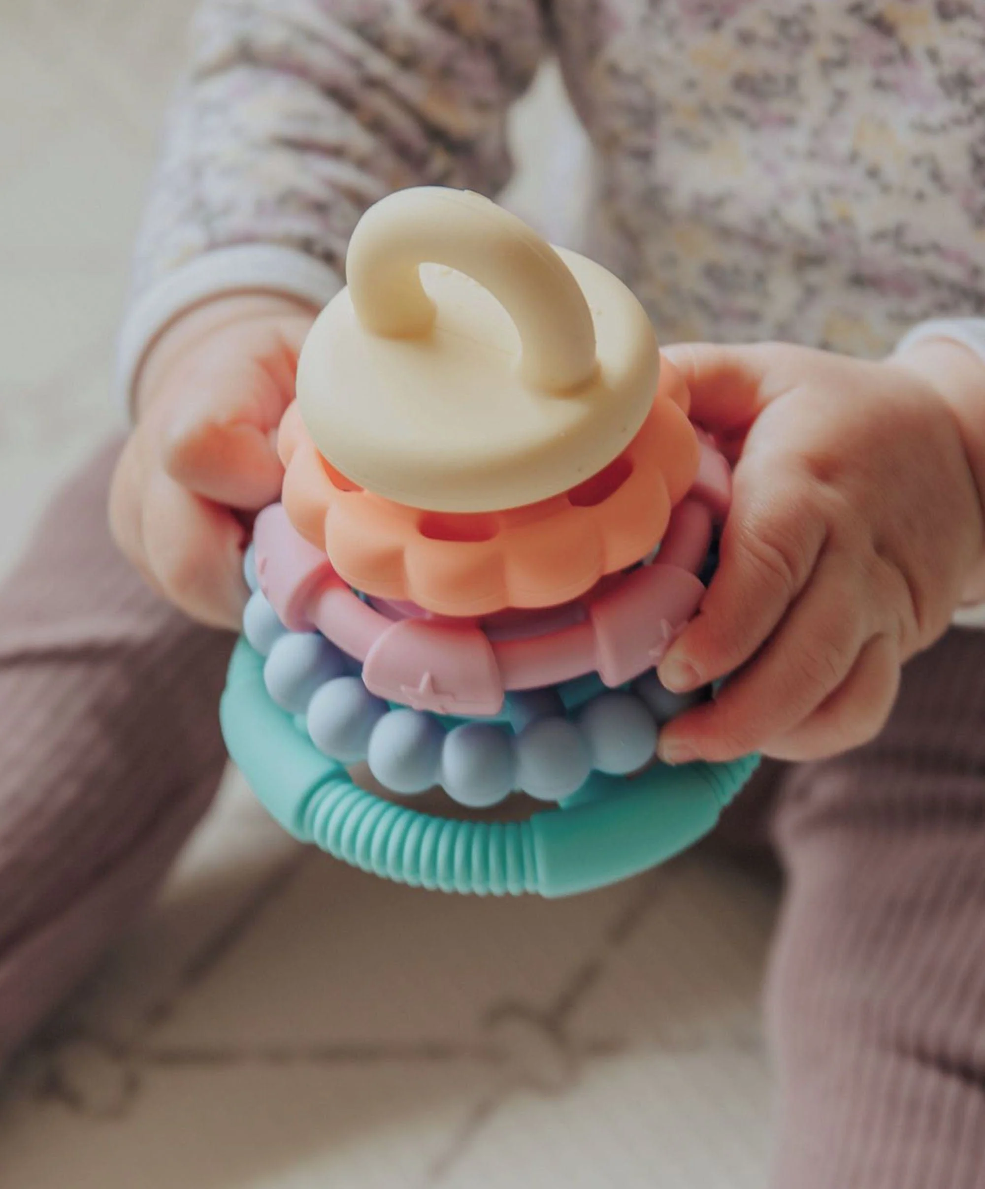 Jellystone Designs Rainbow Stackers & Teether – Pastel - Image 6