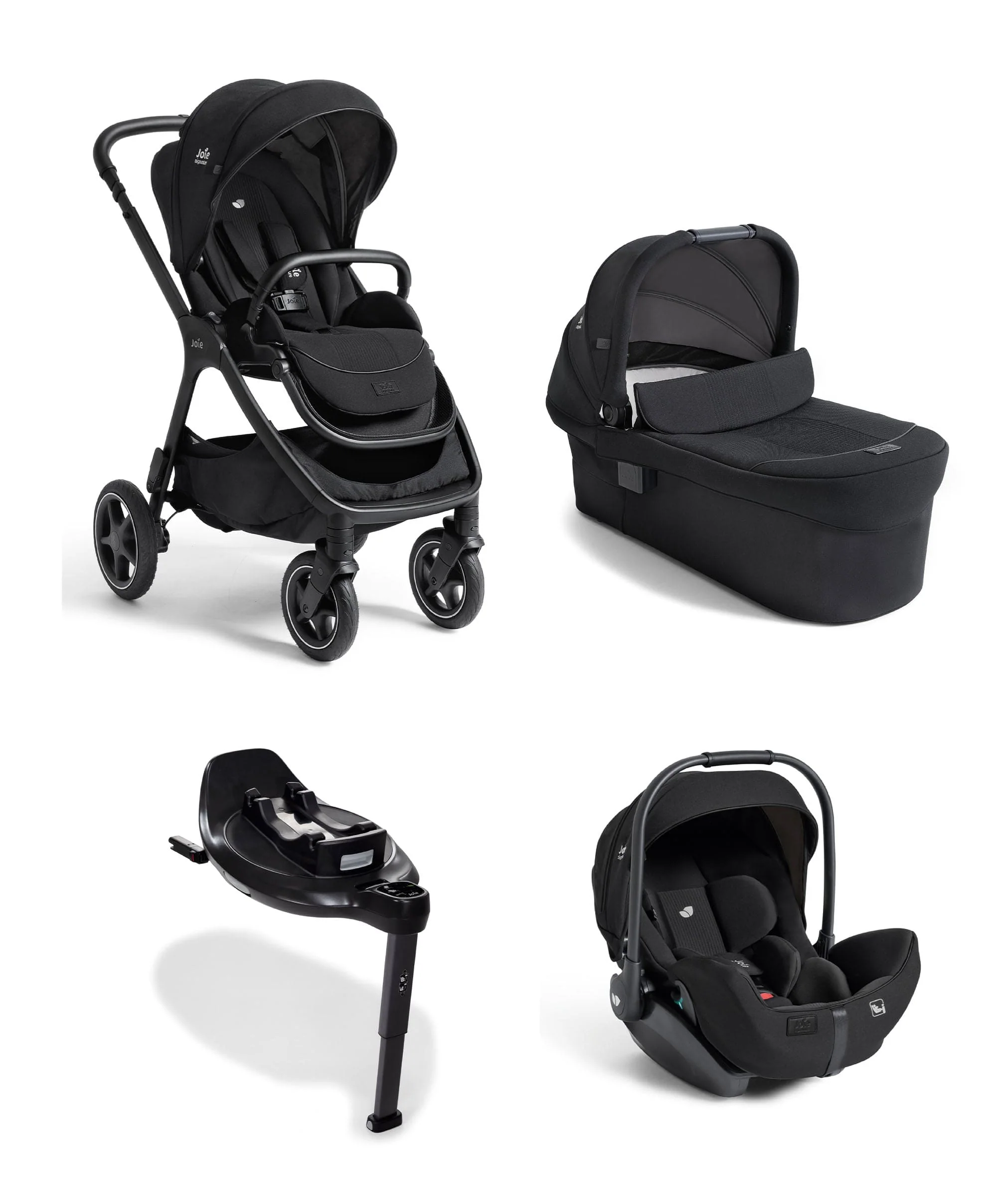 Joie finiti™ 4in1 Signature Pushchair Bundle with Joie Signature I-Level PRO Car Seat (4 pieces) - Eclipse