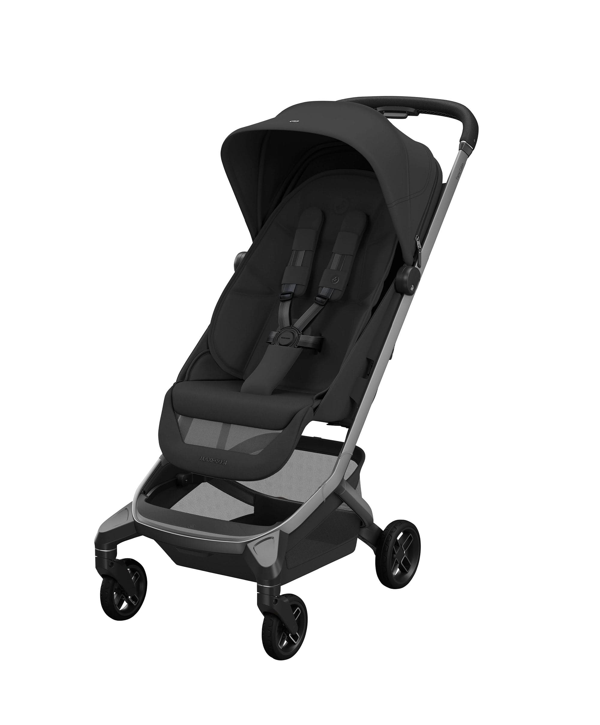 Maxi-Cosi Fame Cabin Pushchair Bundle with Maxi-Cosi Coral Slide Pro Car Seat & Base (5 Pieces) -Oynx Black - Image 2