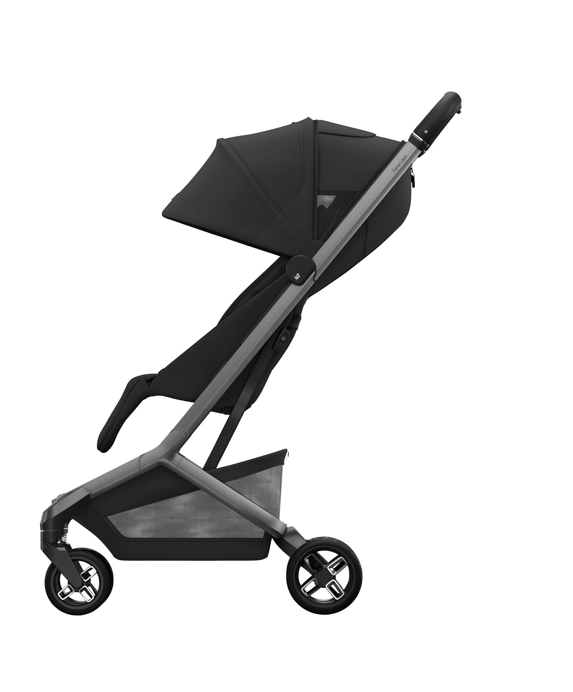 Maxi-Cosi Fame Cabin Pushchair Bundle with Maxi-Cosi Coral Slide Pro Car Seat & Base (5 Pieces) -Oynx Black - Image 5