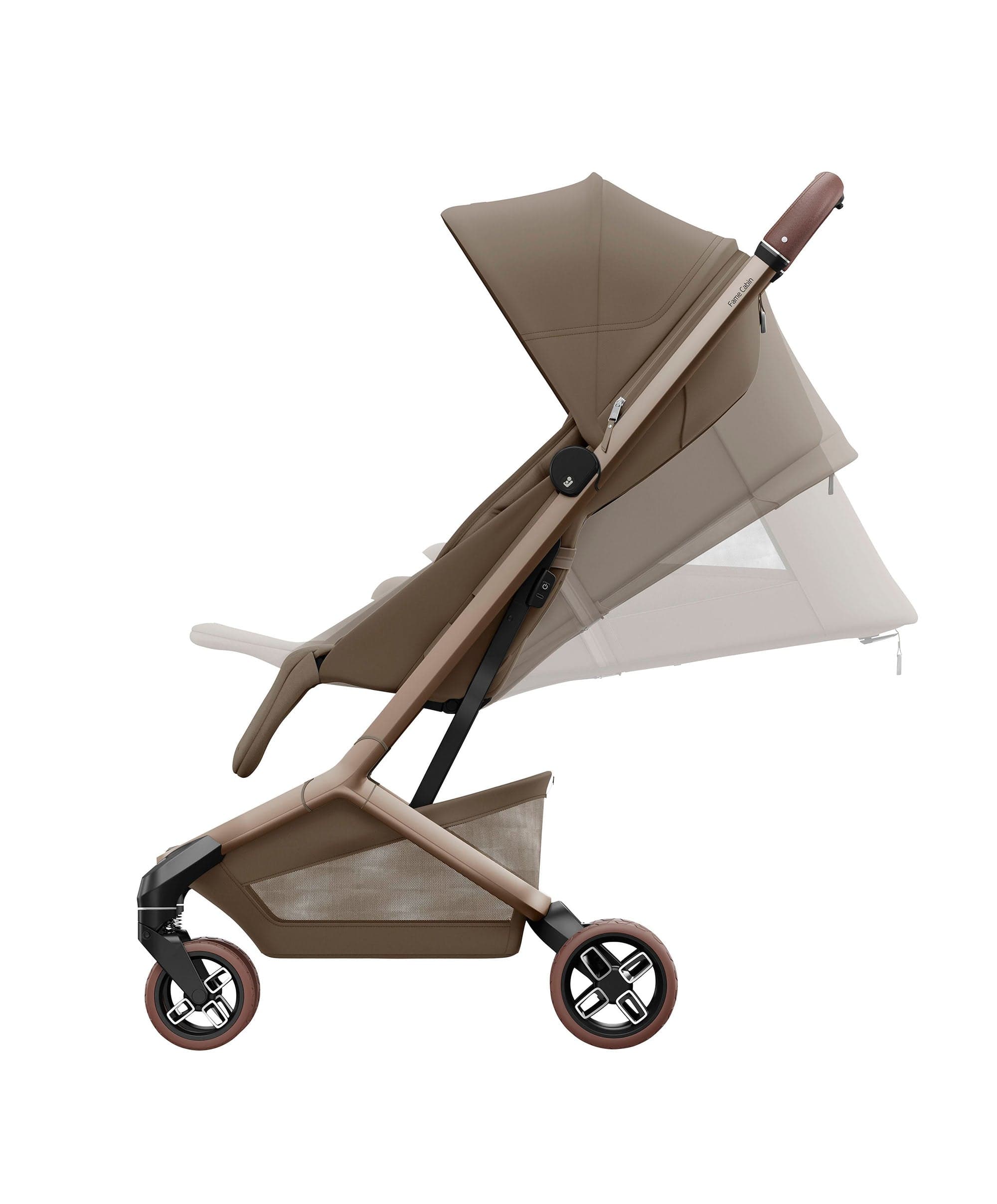 Maxi-Cosi Fame Cabin Pushchair & Raincover - Oak Truffle - Image 4
