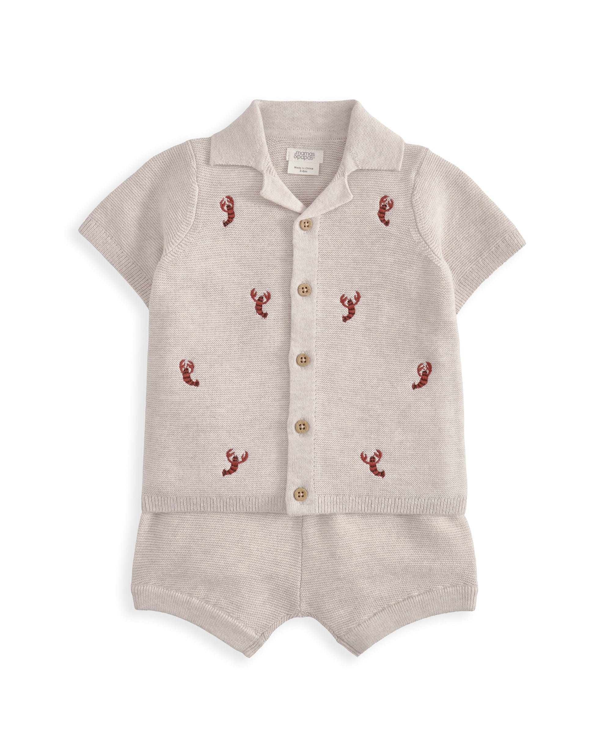 Knitted Lobster Shirt & Shorts - Image 2