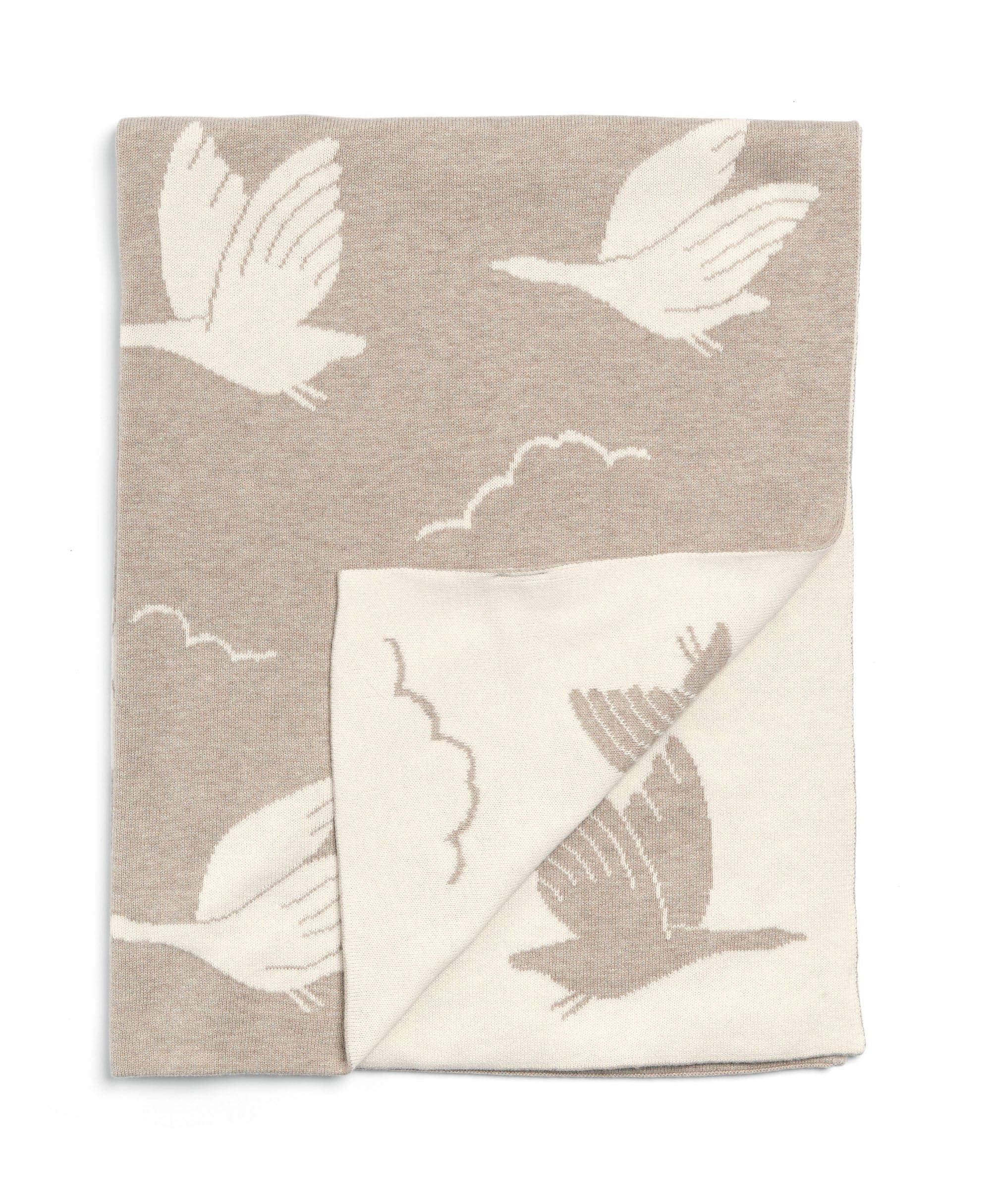 Knitted Blanket - Welcome to the World Duckling - Mocha - Image 5