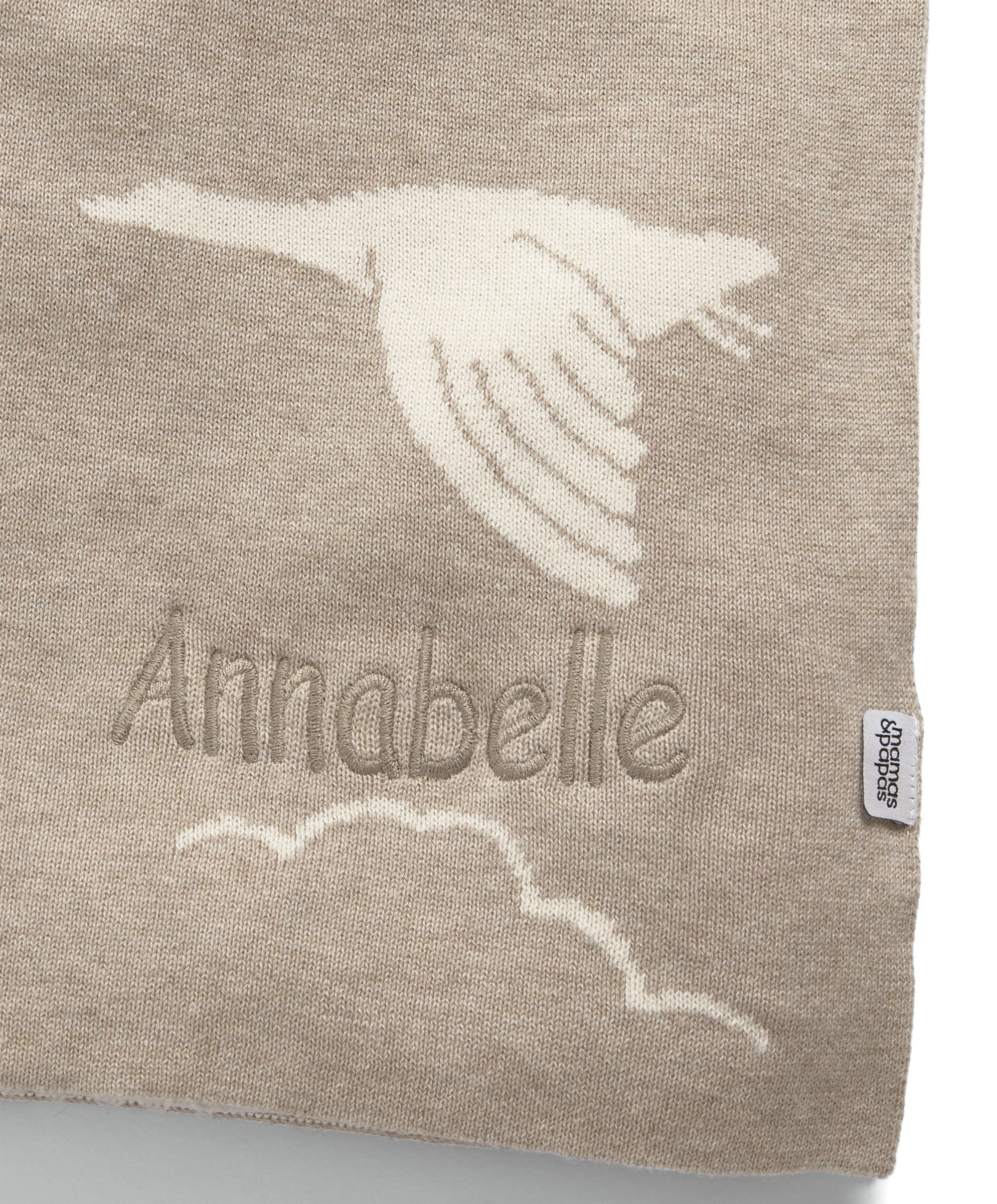 Knitted Blanket - Welcome to the World Duckling - Mocha - Image 8