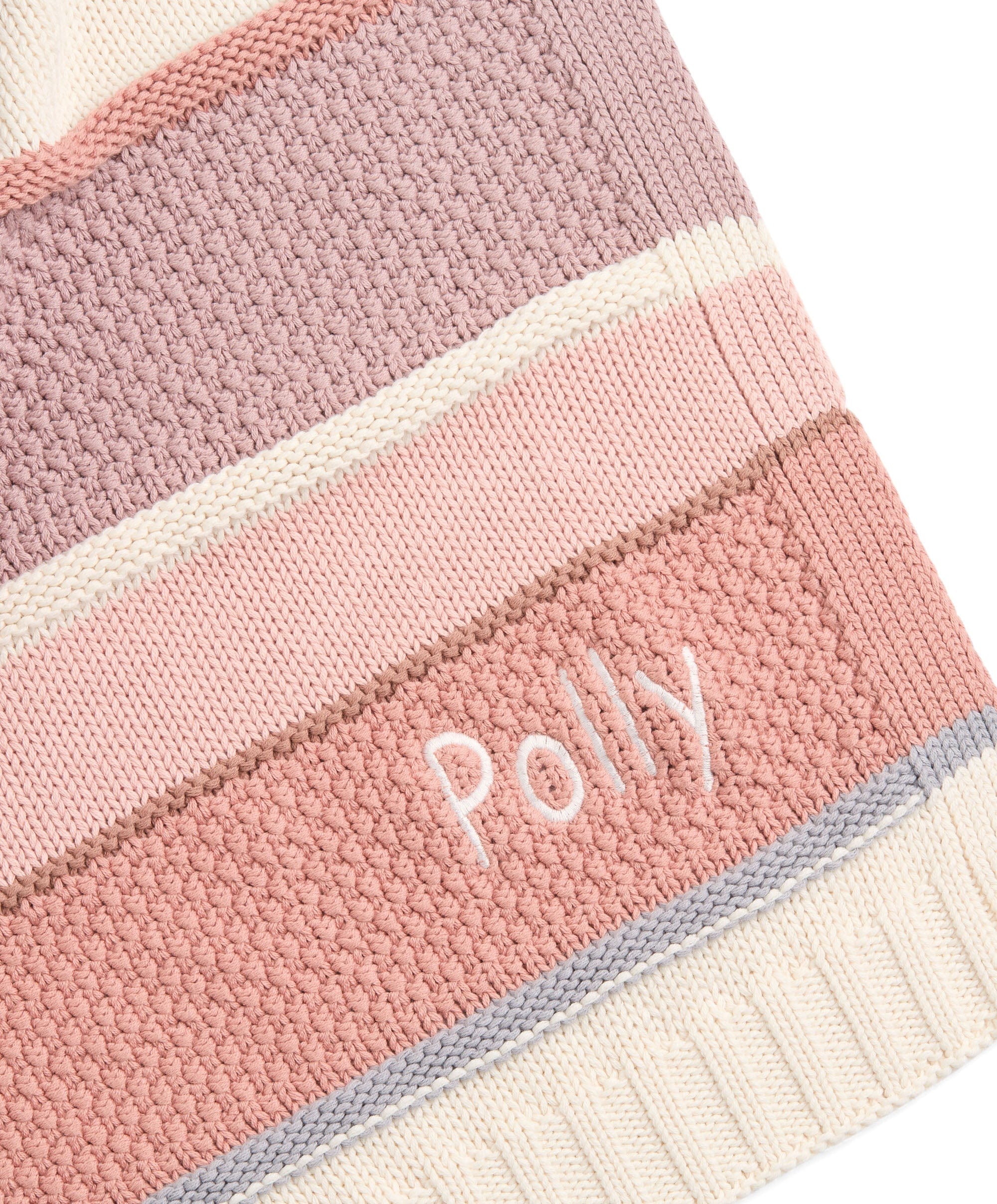 Knitted Blanket - Pink Block - Image 5