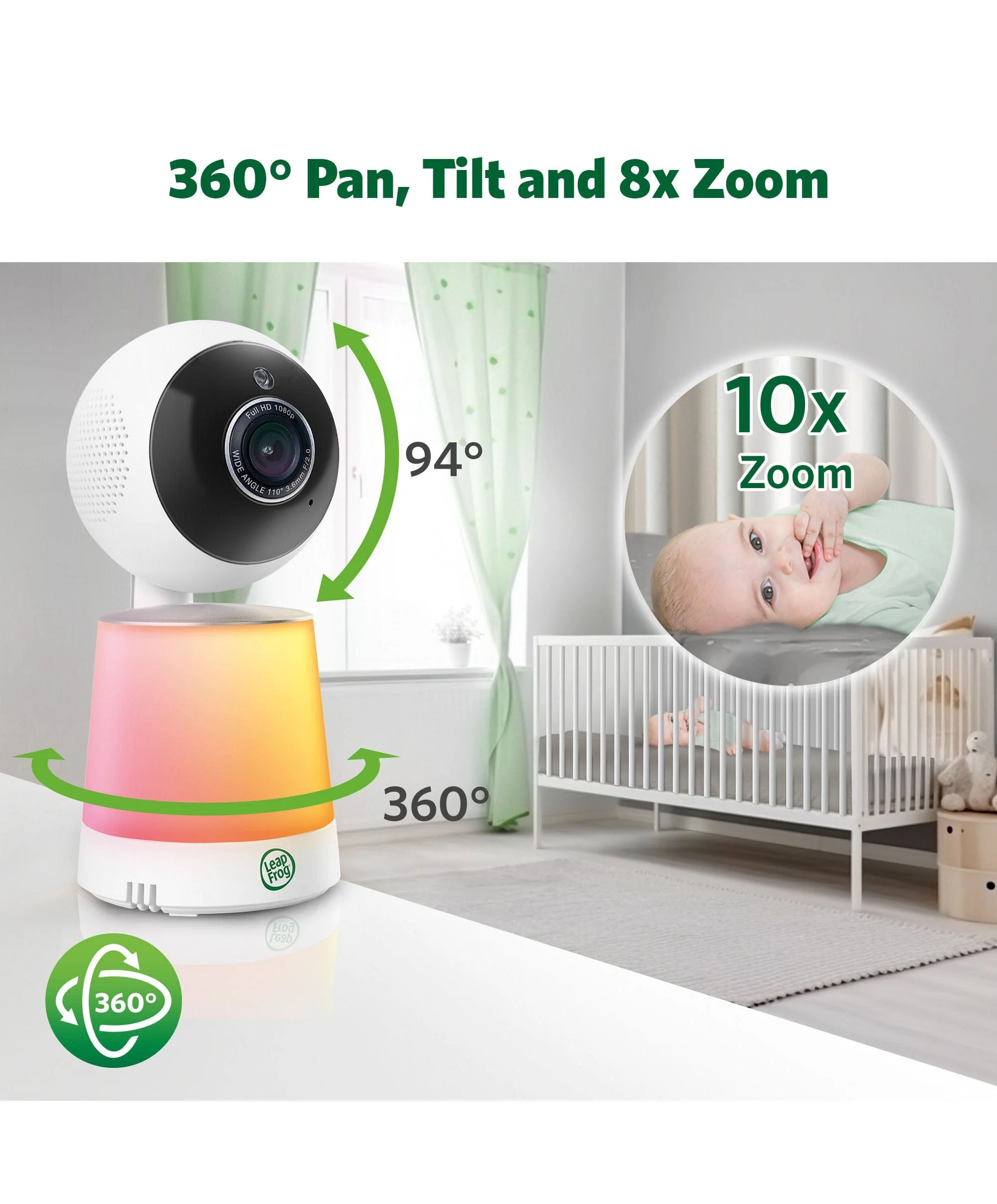 LeapFrog LF4915HD 5 Inch Wi-Fi  Pan & Tilt Monitor - Image 4