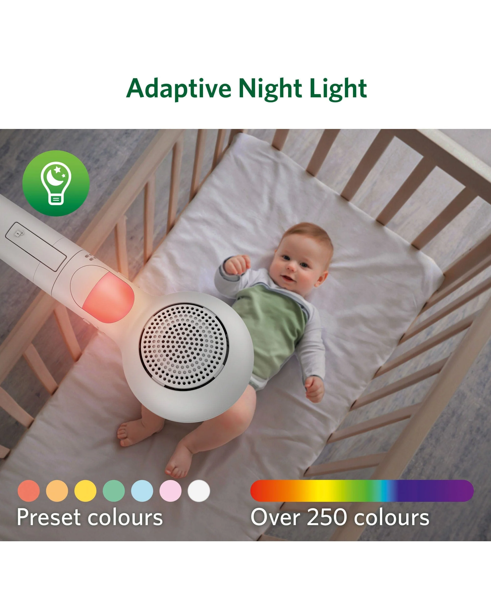LeapFrog  LF5817HD 7 Inch Over-the-Cot Smart Baby Monitor - Image 6