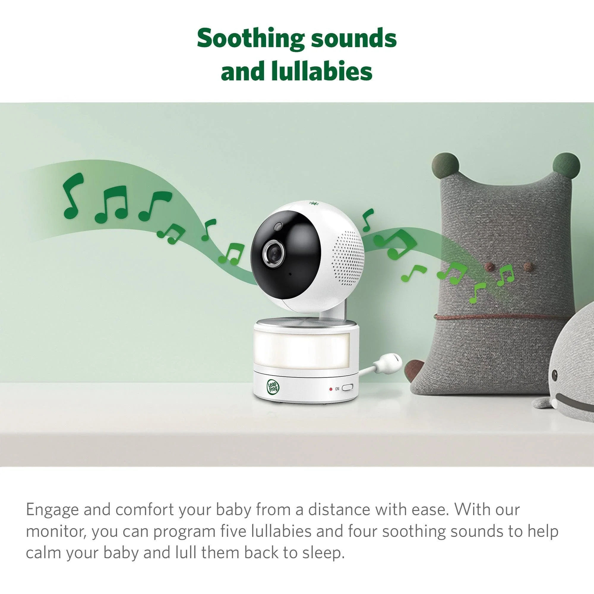 LeapFrog LF915HD 5 Inch Video Baby Monitor with Colour Night Vision - White - Image 9