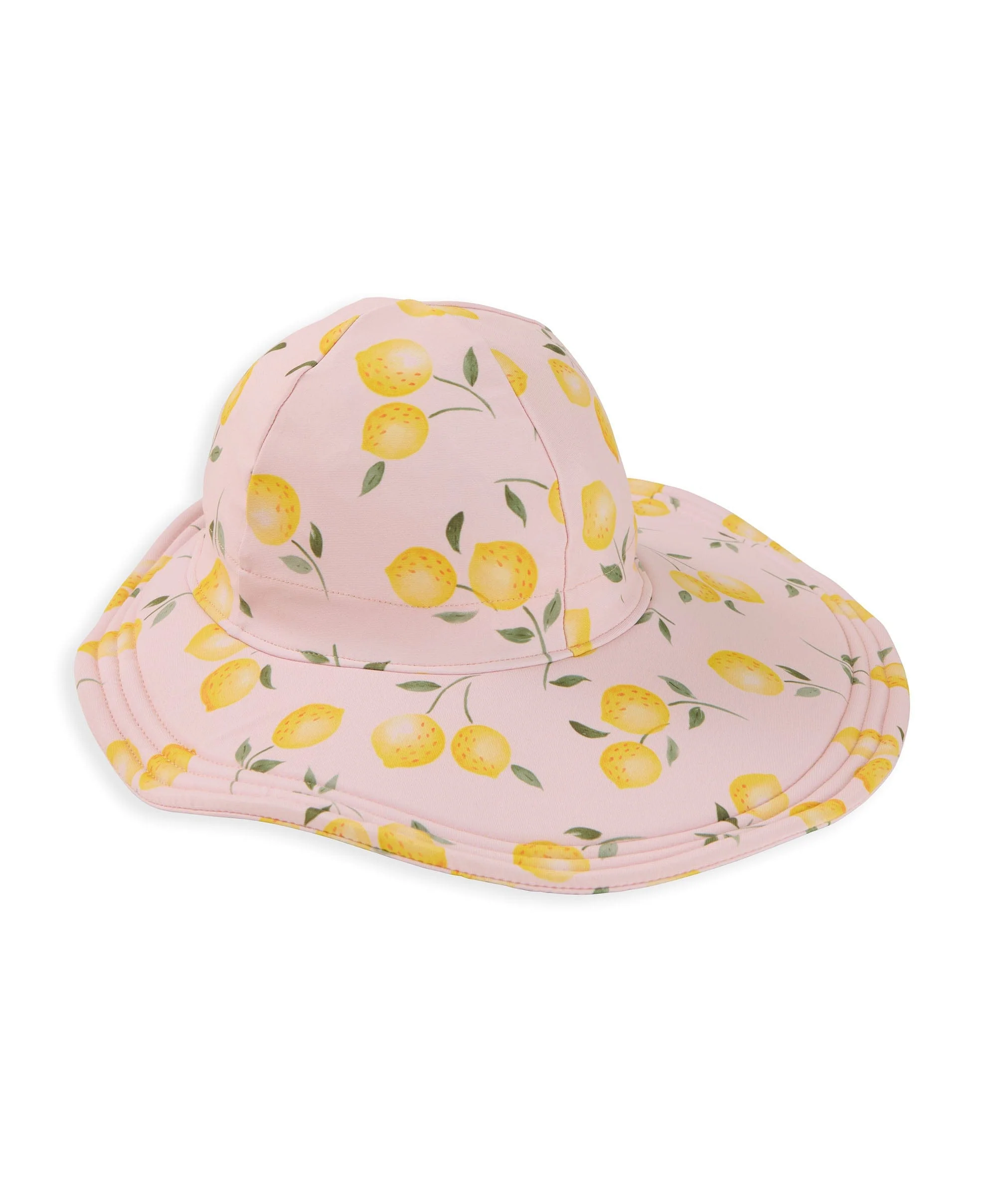 Lemon Print Floppy Sunhat - Image 2