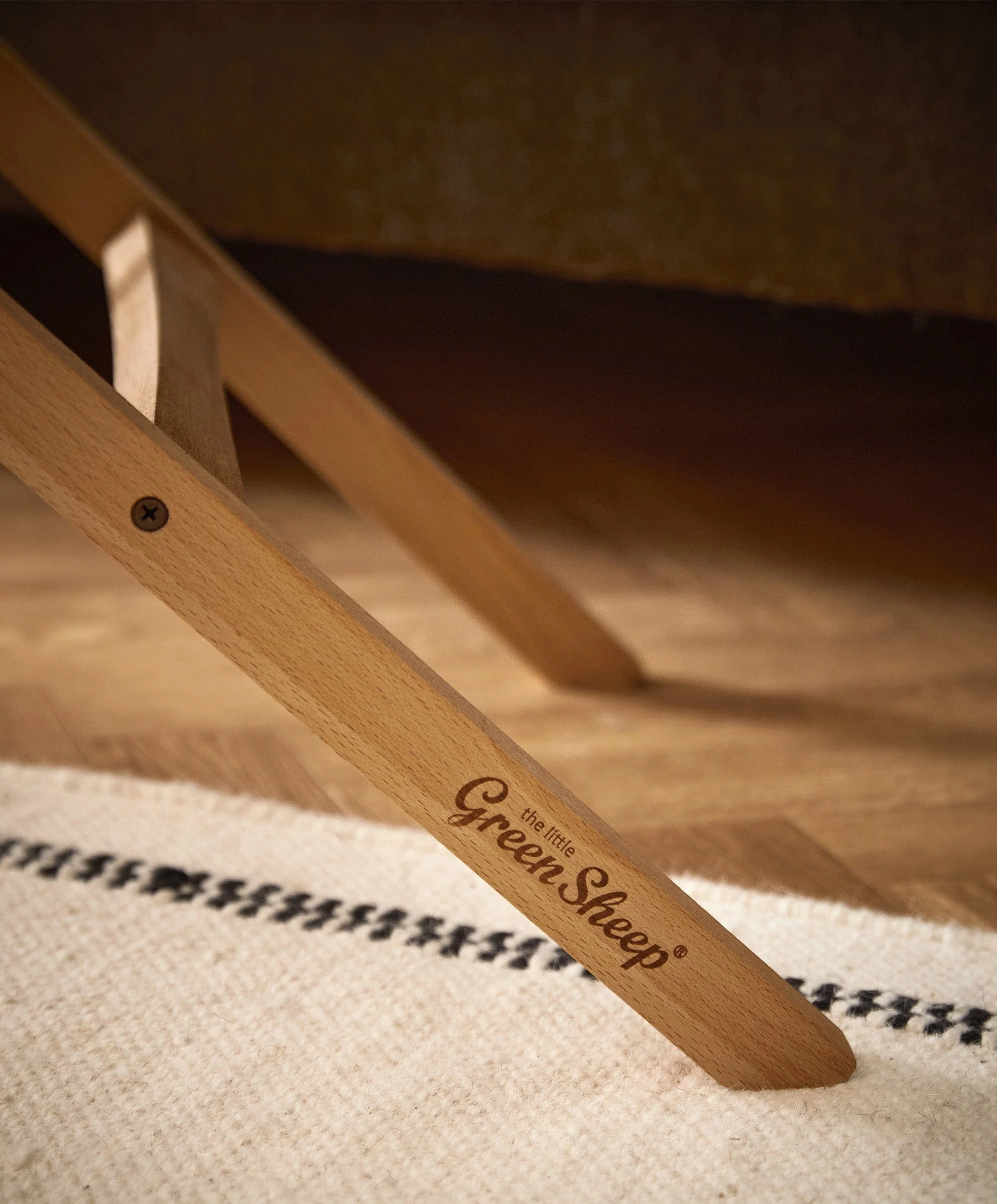 Little Green Sheep Organic Knitted Moses Basket & Mattress - Truffle - Image 5