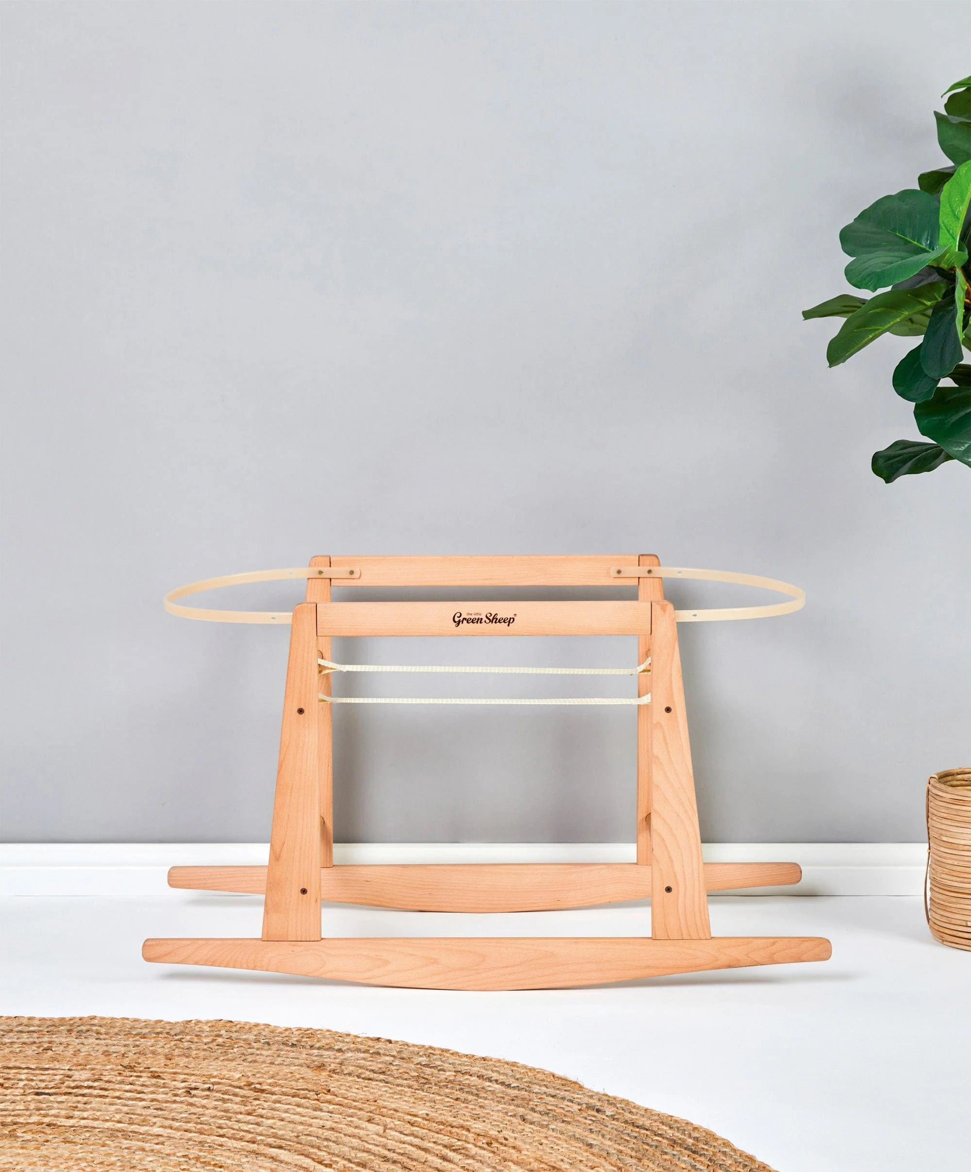 The Little Green Sheep Moses Basket Rocking Stand