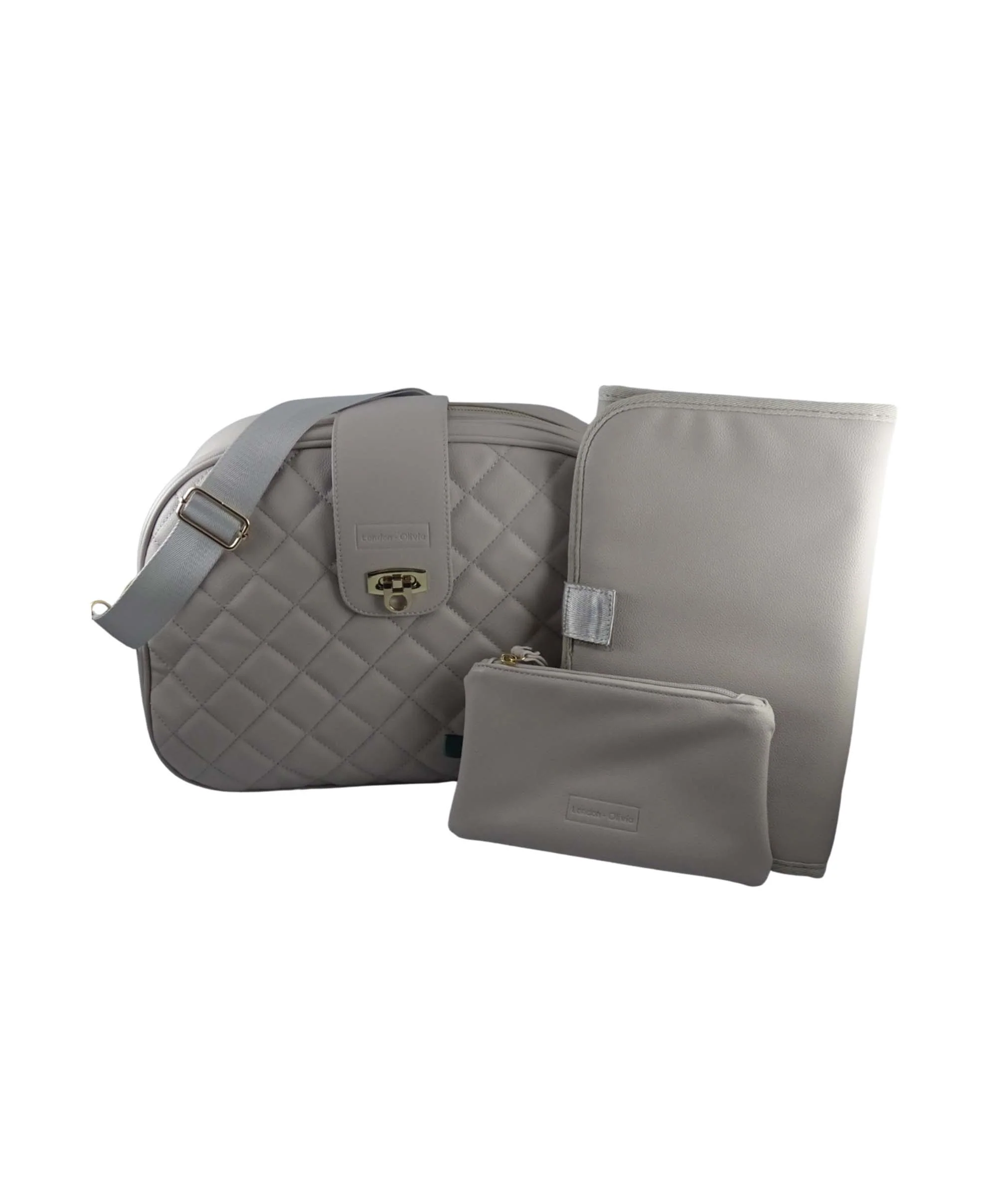 London Olivia Islington Cross Body Changing Bag - Greige - Image 2
