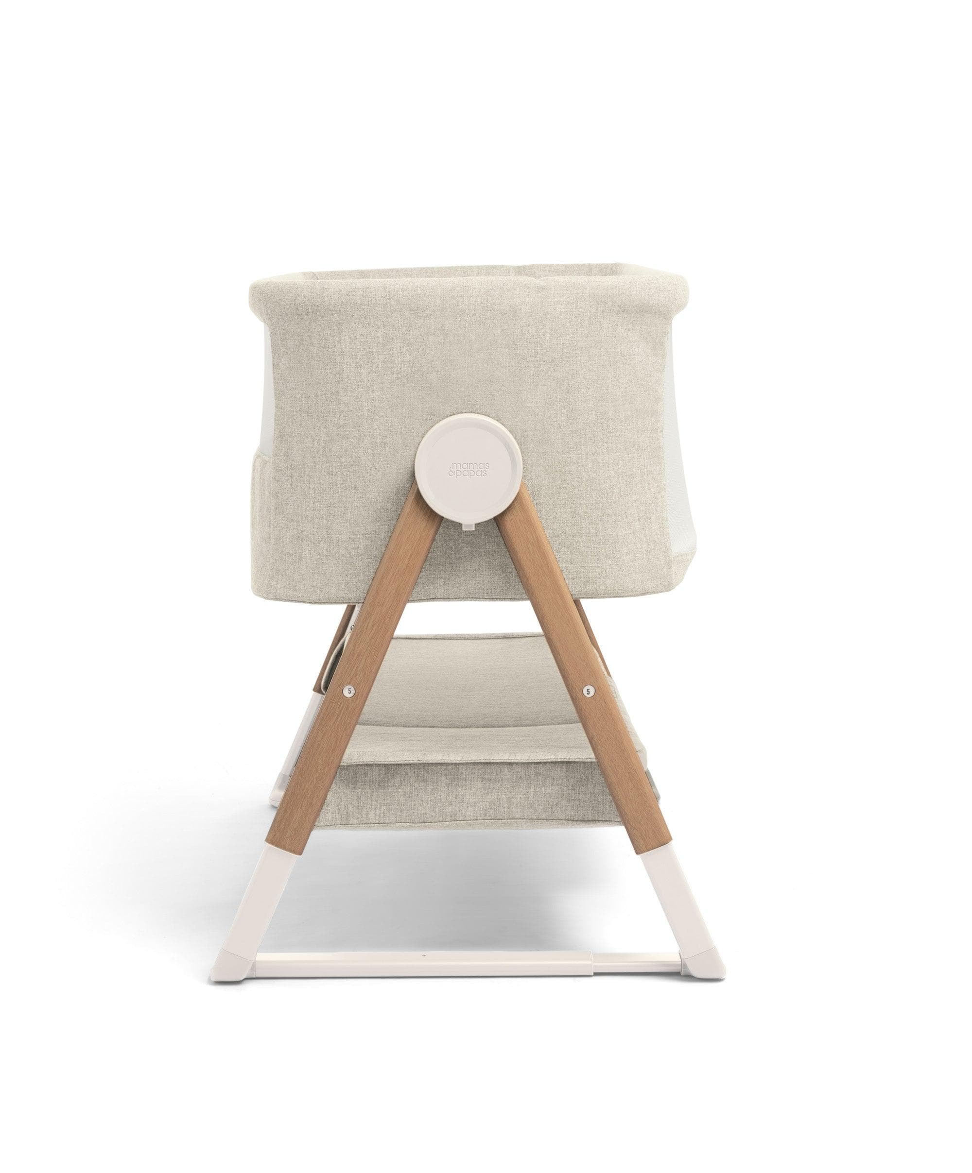 Lua Bedside Crib and Sheet Bundle - Fawn/White - Image 7