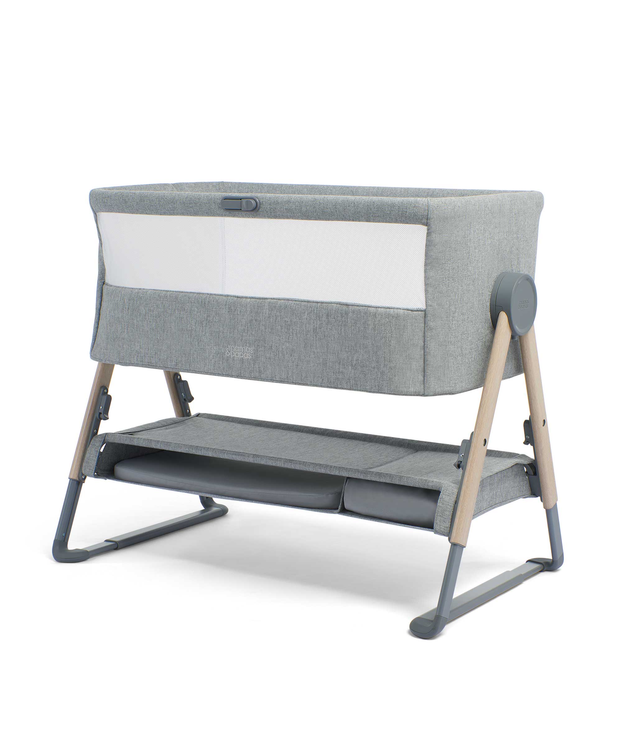 Lua Bedside Crib - Grey - Image 14