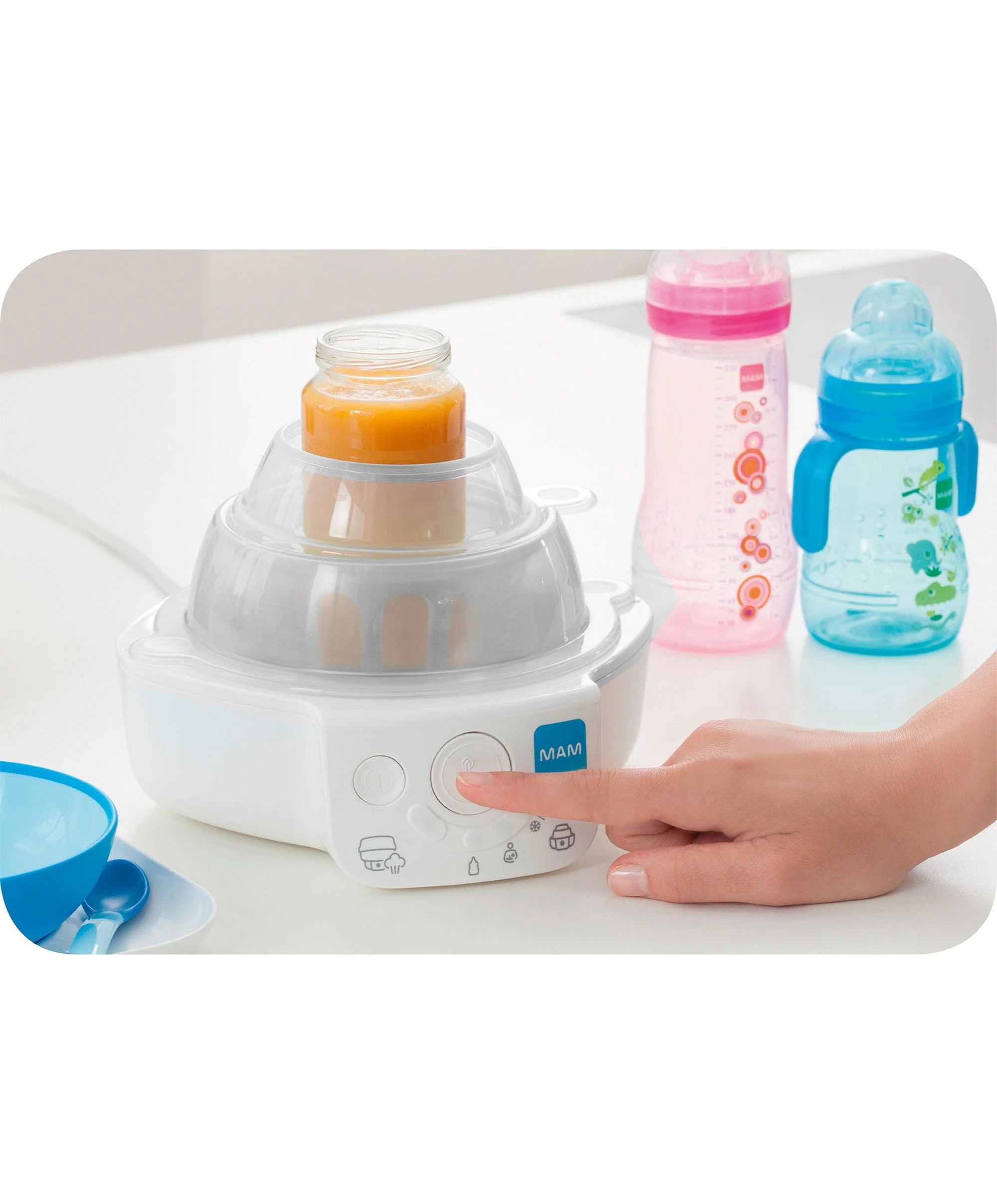 MAM Baby 6-in-1 Electric Steam Steriliser & Bottle Warmer - Grey - Image 19