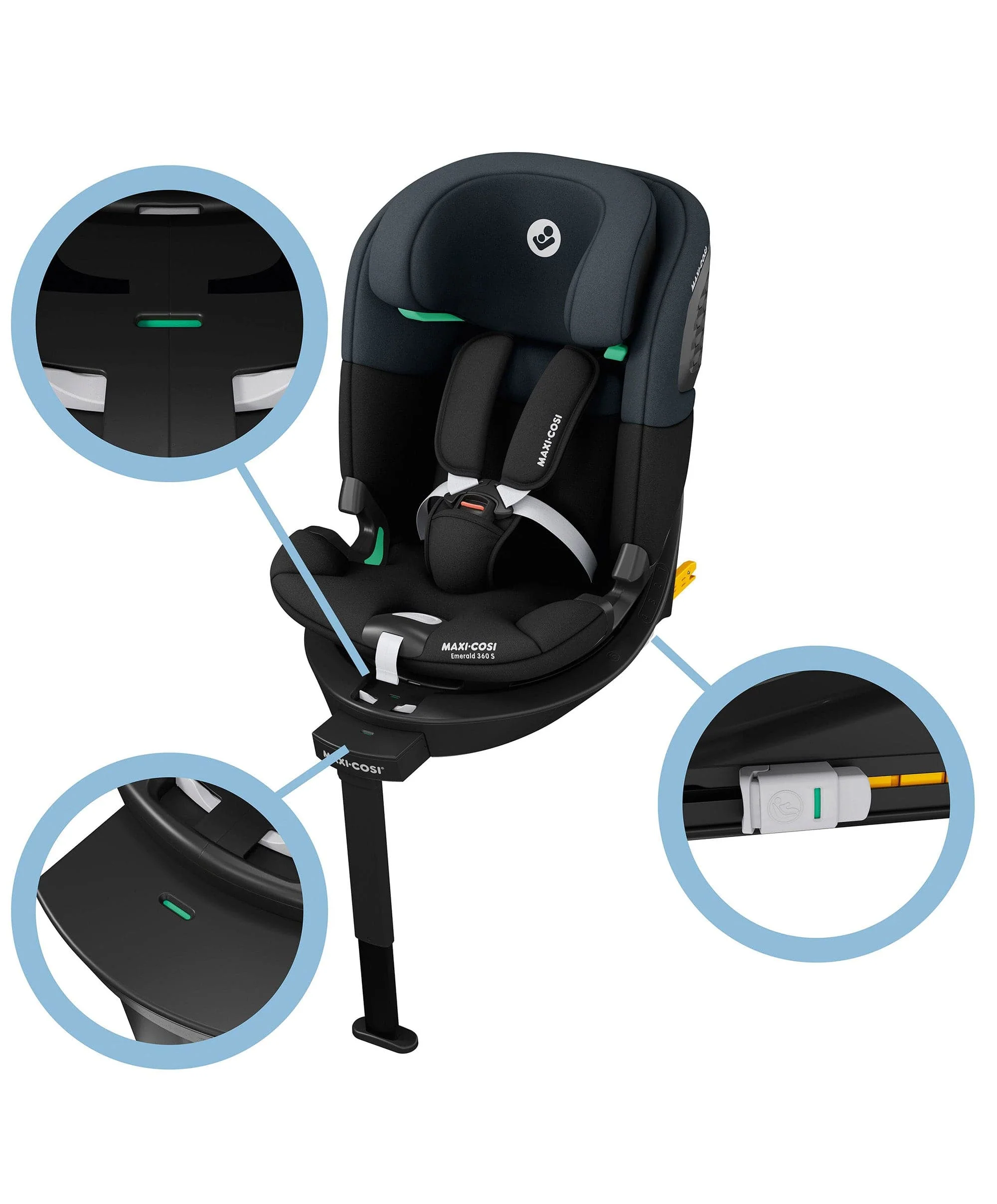 Maxi-Cosi Emerald 360 S Car Seat - Black - Image 5