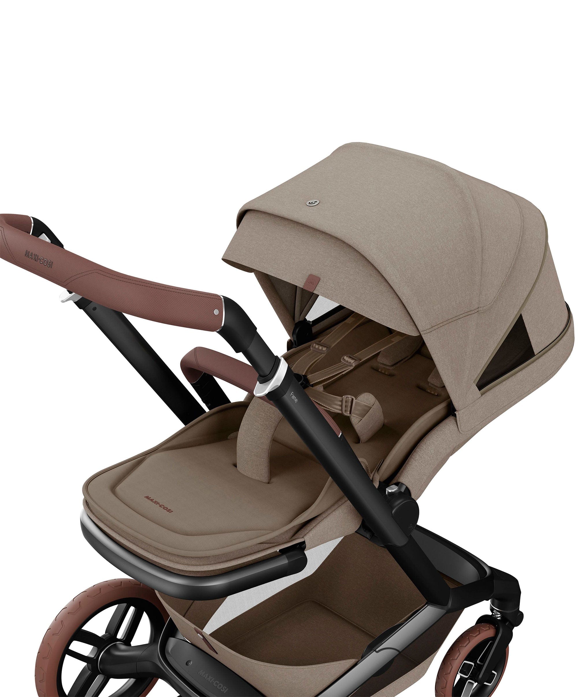 Maxi-Cosi Fame Pushchair Twillic Truffle with Brown Wheels - Image 4
