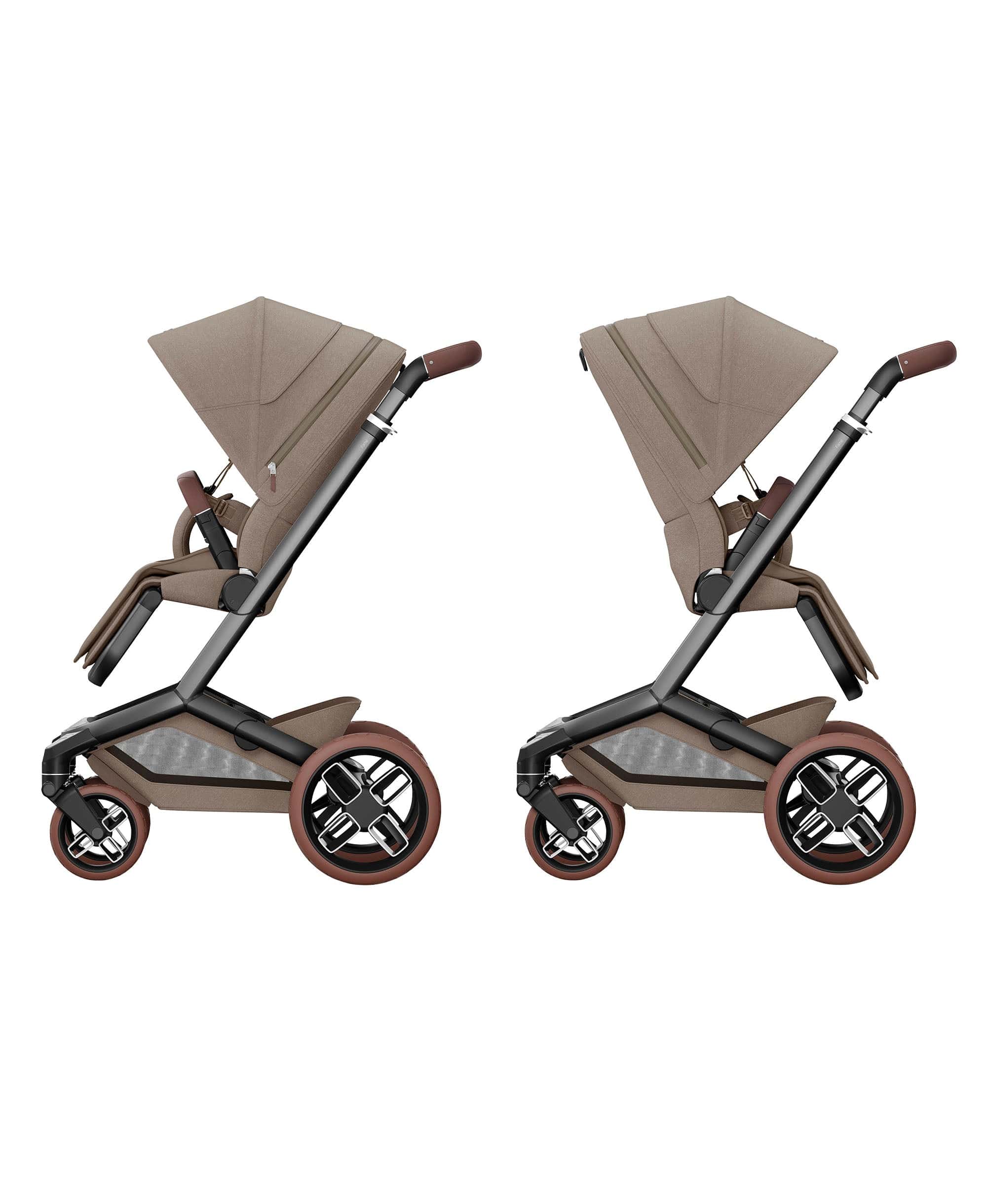 Maxi-Cosi Fame Pushchair Twillic Truffle with Brown Wheels - Image 5