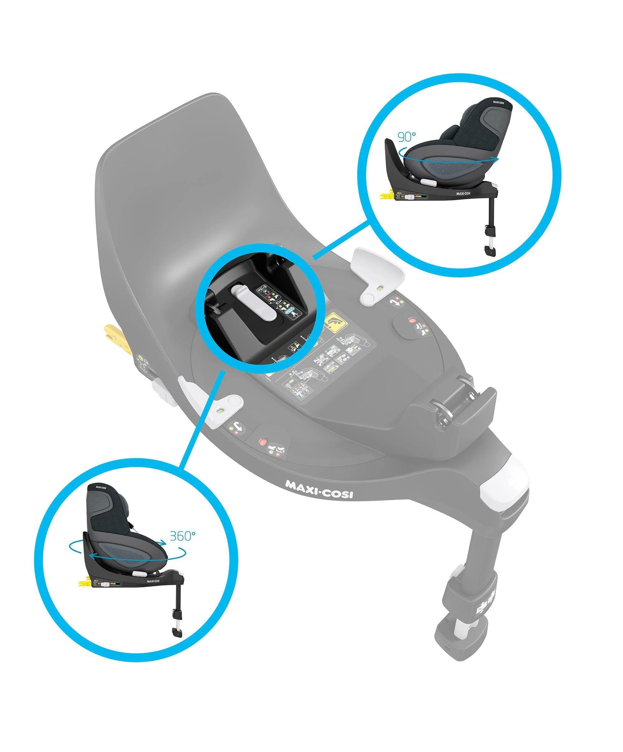 Maxi-Cosi FamilyFix 360 Car Seat Base - Black - Image 9