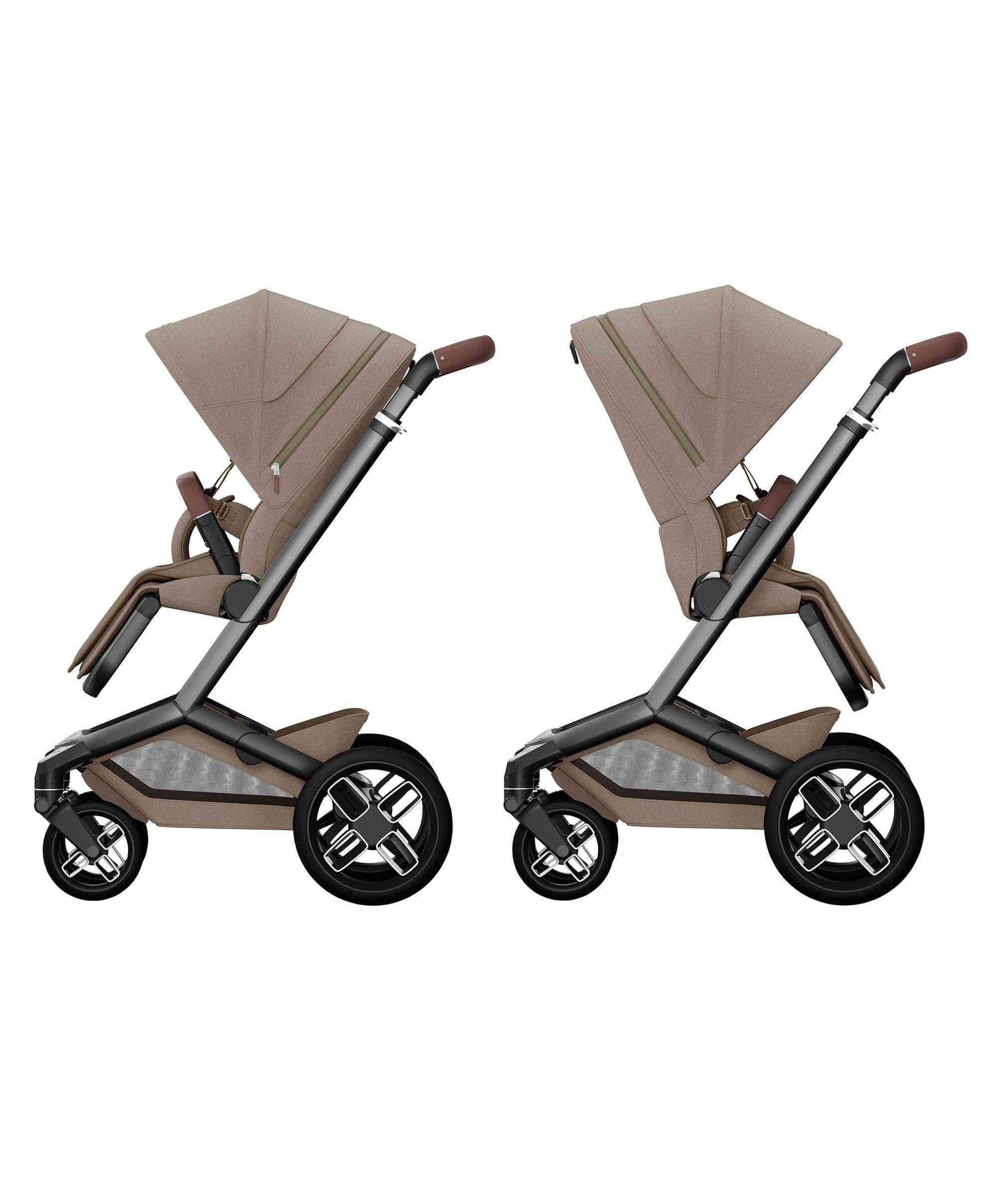 Maxi-Cosi Fame Pushchair & Carrycot - Truffle with Black Wheels - Image 5