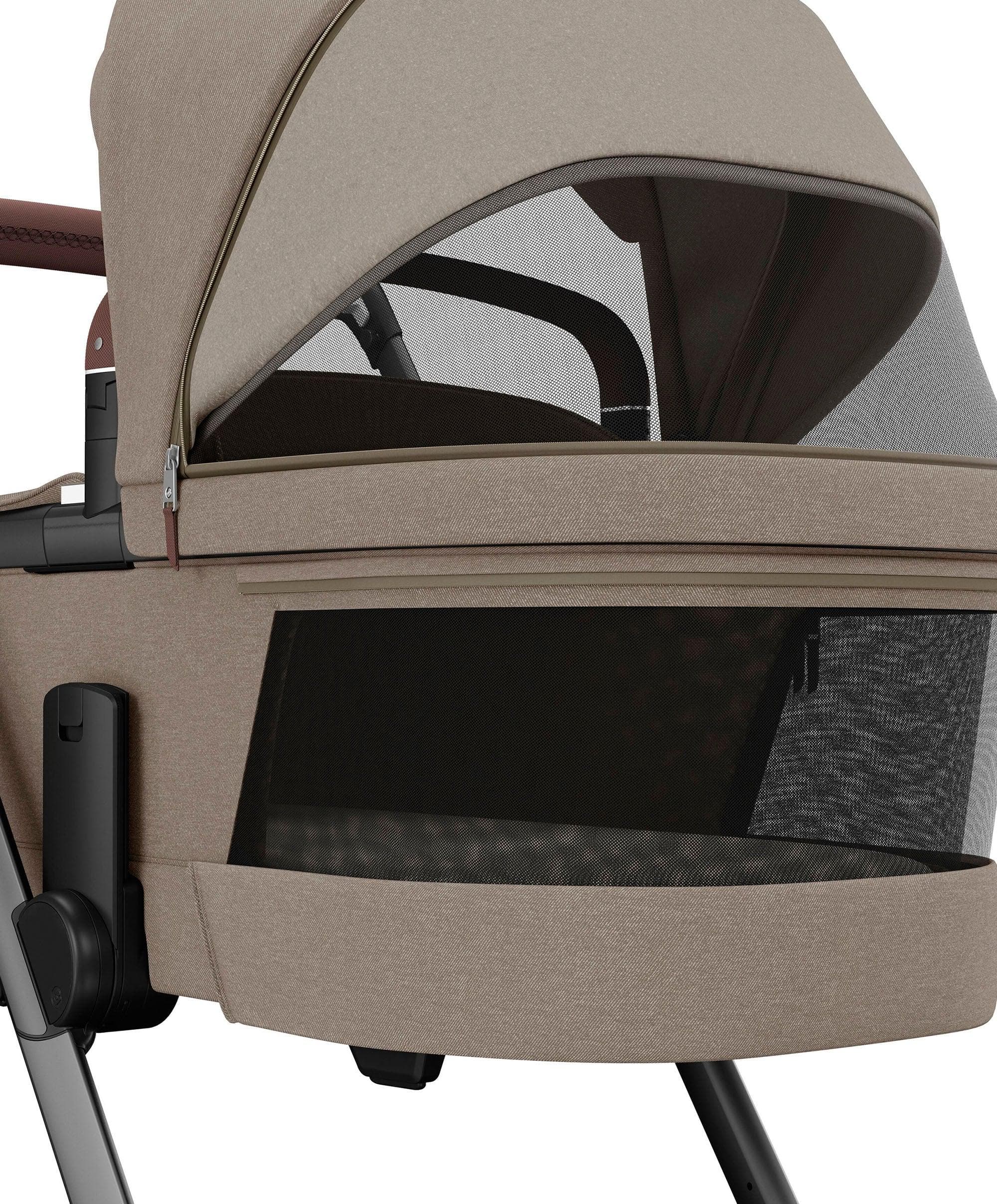 Maxi-Cosi Fame Pushchair & Carrycot - Truffle with Black Wheels - Image 8