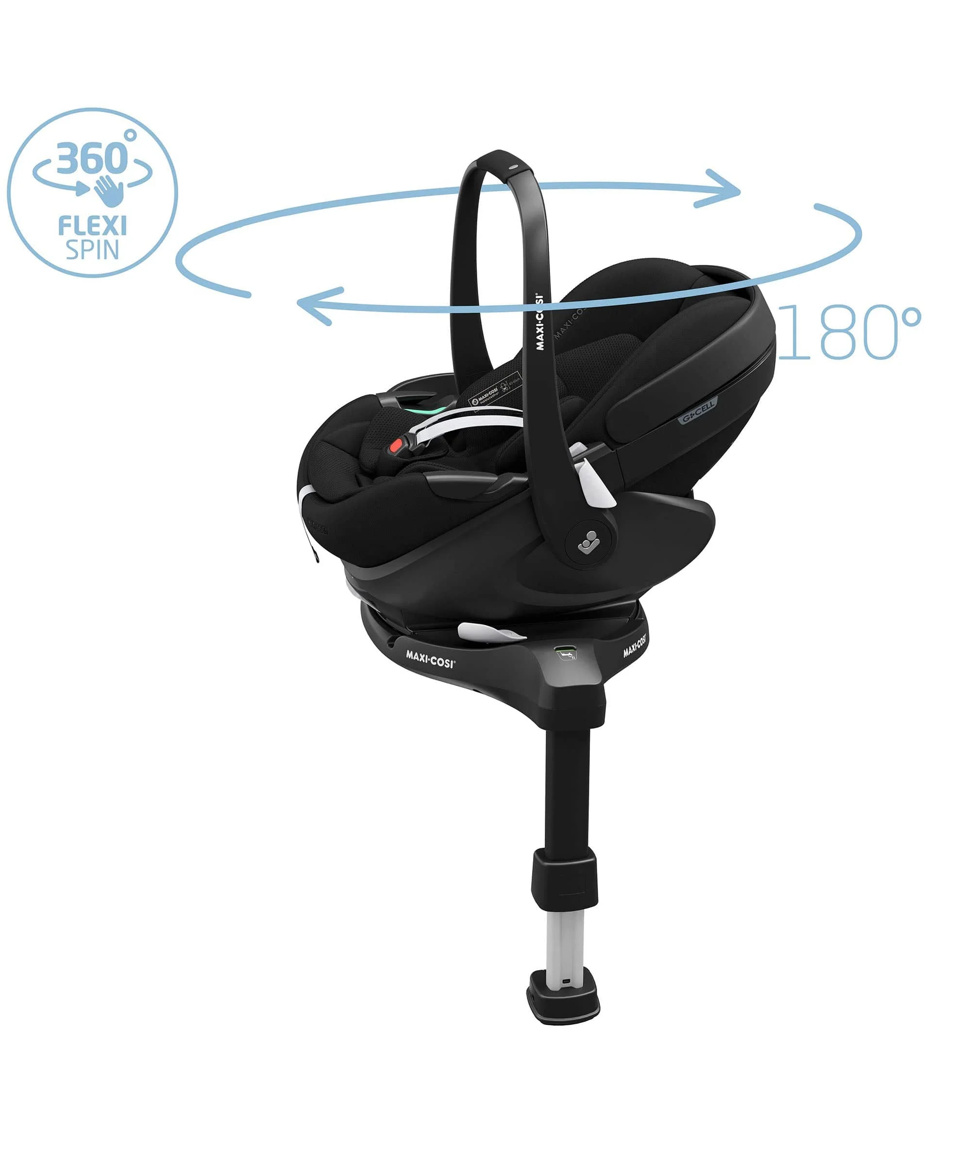 Maxi-Cosi Fame Premium Pushchair Bundle with Pebble 360 Pro 2 Car Seat & Base – Black with Black Wheels - Image 14
