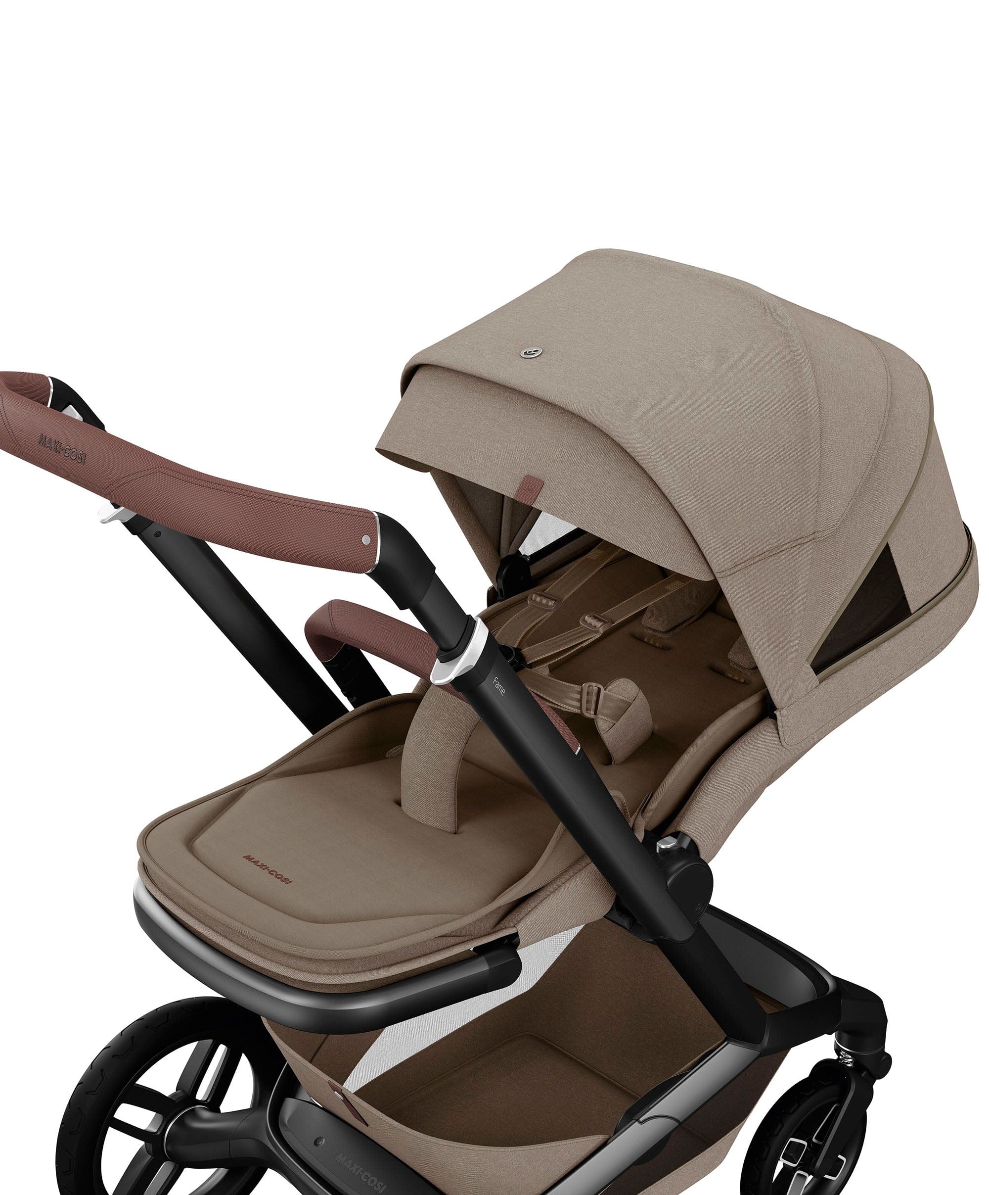 Maxi Cosi Fame Pushchair Bundle with Pebble 360 Pro² Car Seat (9 Pieces) - Truffle with Black Wheels - Image 5